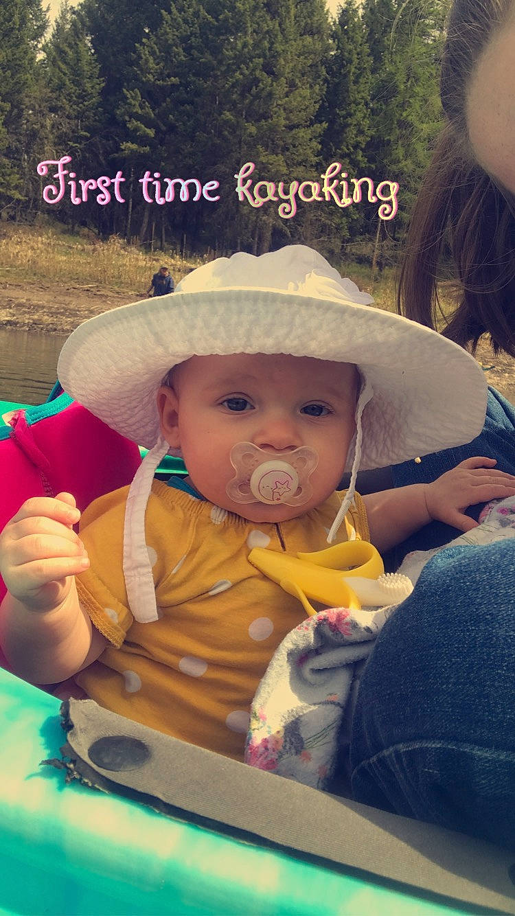 Rylie joined the competition — help win amazing prizes! baby, baby_toddler_clothing, cap, child, cool, fun, grass, happy, hat, headgear, headwear, human, morning, mouth, nose, person, product, sitting, skin, sun_hat