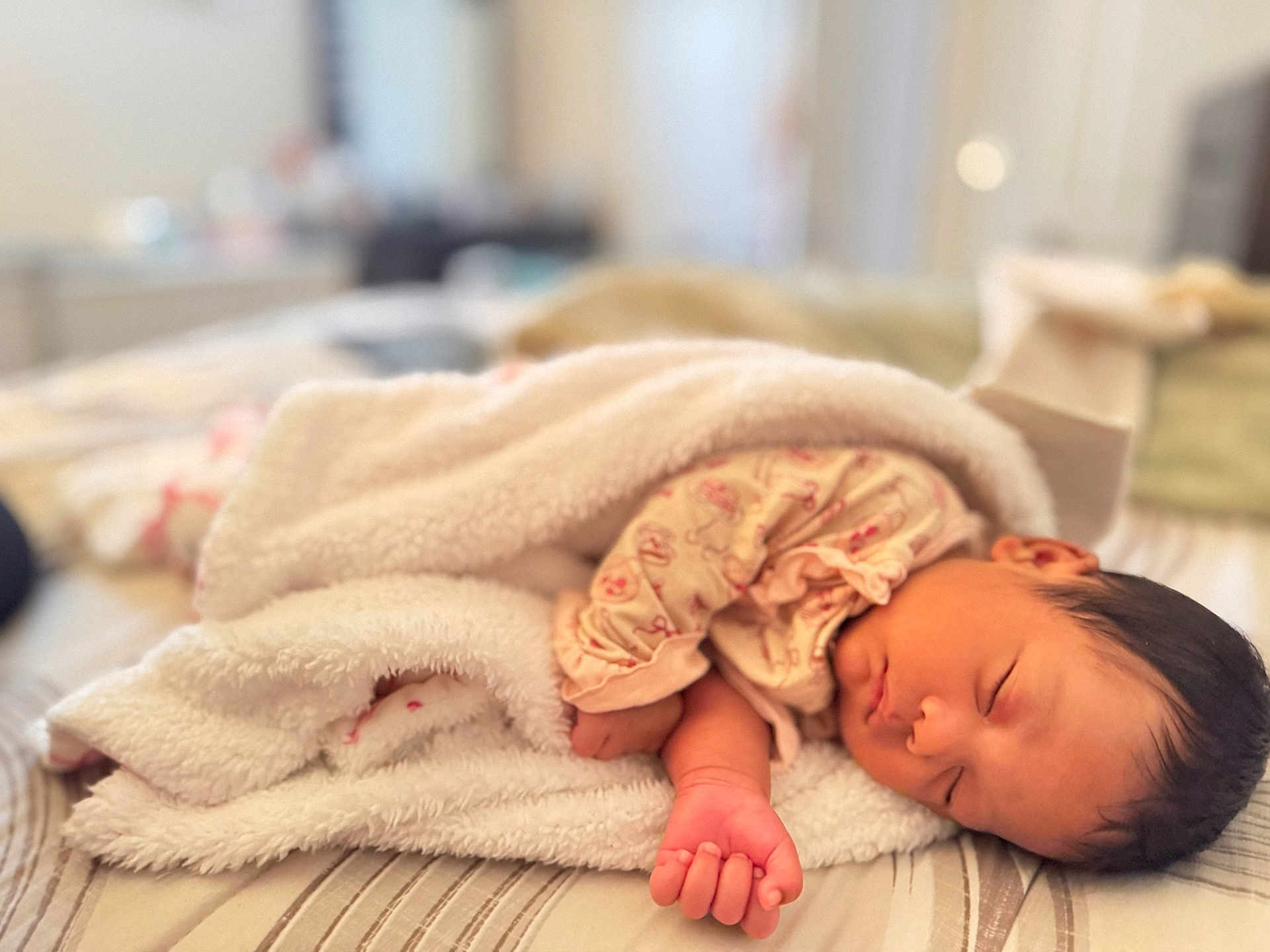 Berushka Maria joined the competition — help win amazing prizes! baby, newborn, sleeping, blanket, bed, infant, peaceful, cozy, soft_lighting, face, skin, hand, clothing, indoors, portrait, rest, cute, child, sleep, comfort