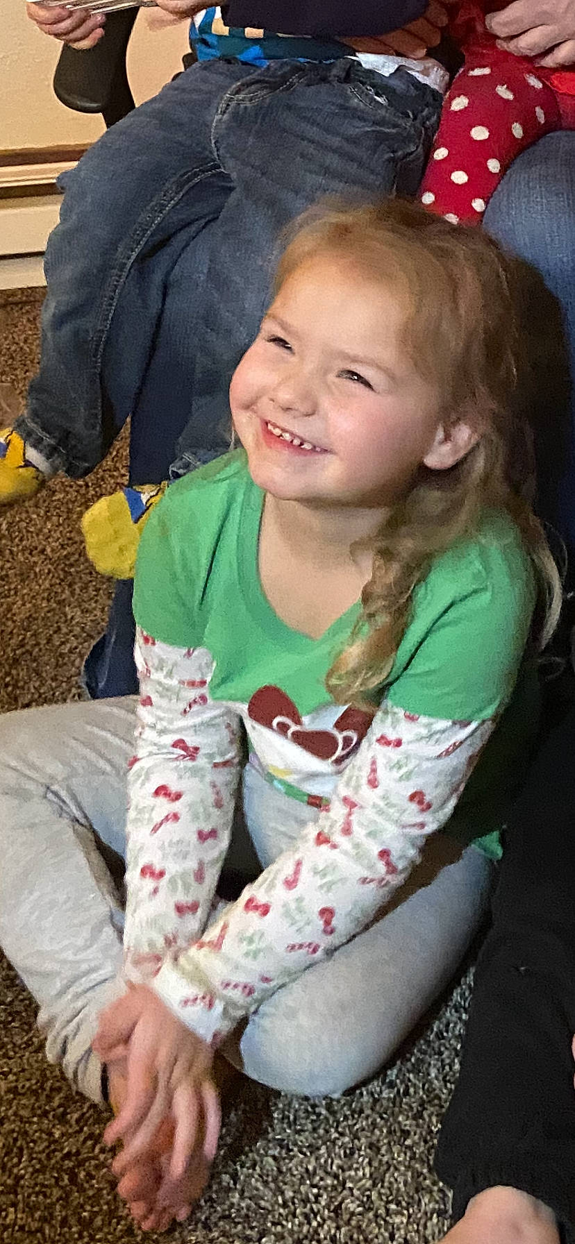 Christina is registered to the contest to win money with this photo: baby, baby_products, baby_toddler_clothing, child, eye, iris, joy, laugh, mouth, nose, person, sock, toddler, tongue