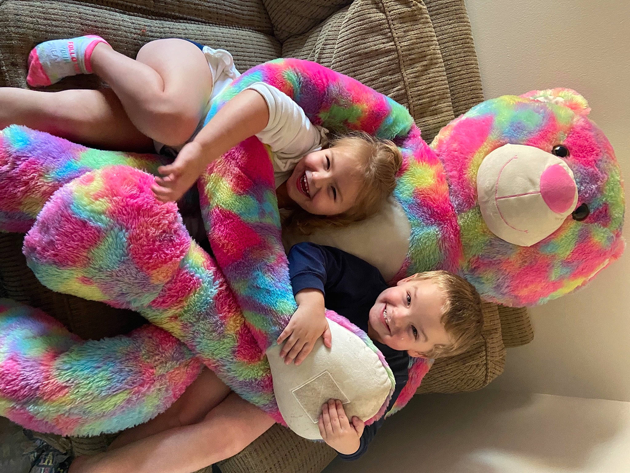Caleb joined the competition — help win amazing prizes! baby_toddler_clothing, child, comfort, craft, foot, happy, human, joy, knitting, love, magenta, person, pink, playing_with_kids, plush, stuffed_toy, textile, thread, toddler, toy
