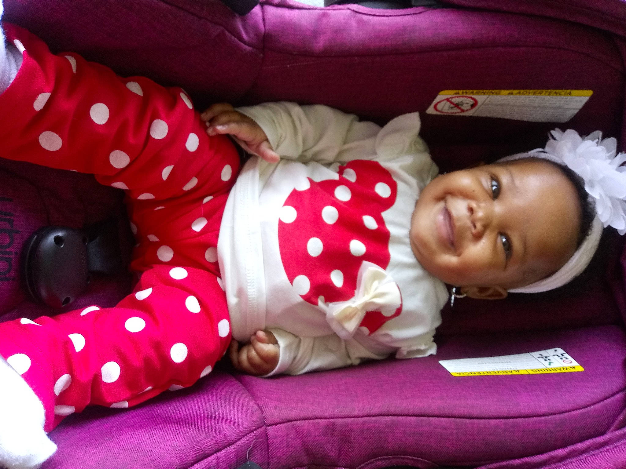 Mireya joined the competition — help win amazing prizes! baby, bedtime, child, design, joy, nap, pattern, person, pink, sleep, toddler