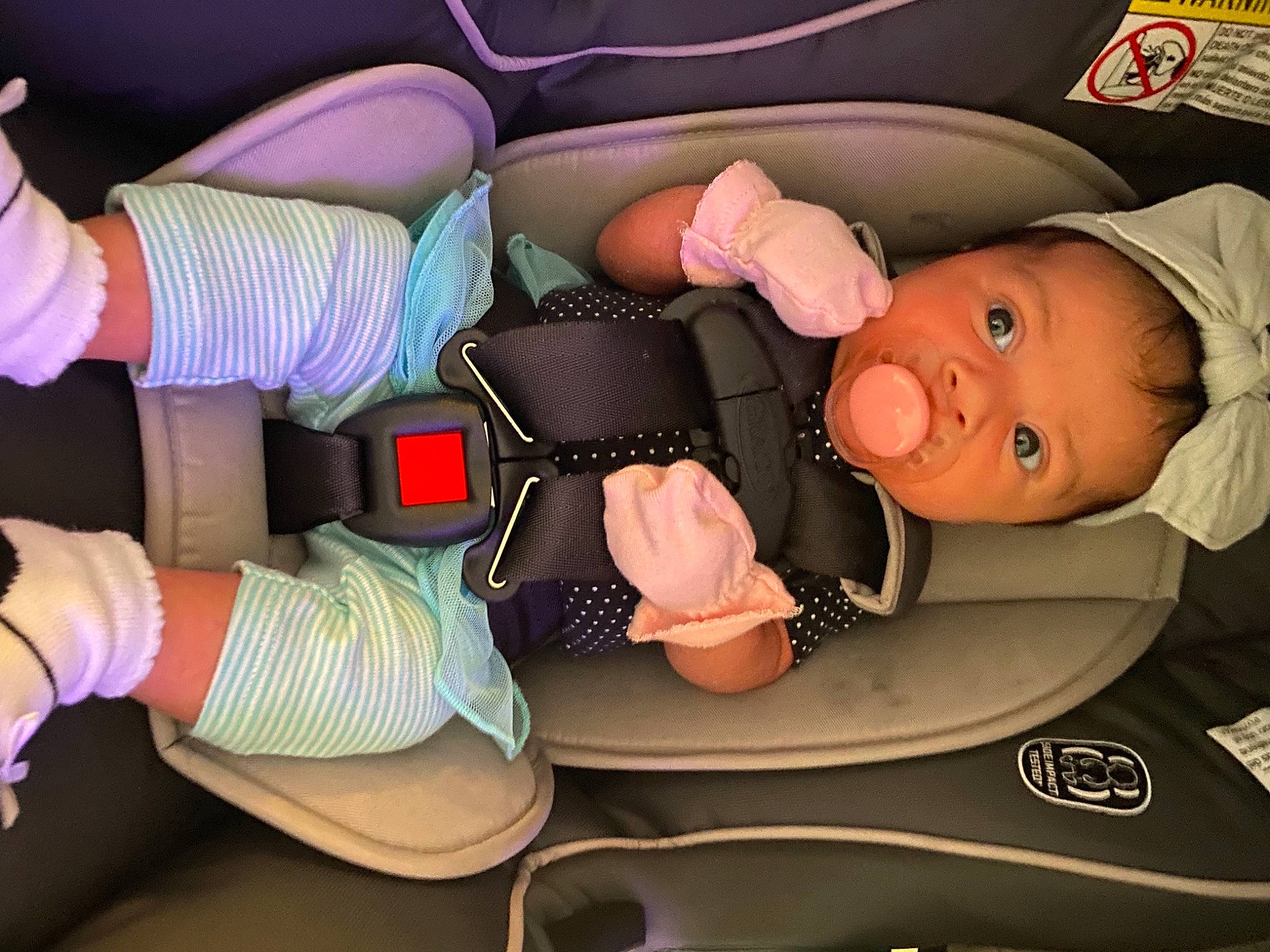 Monica joined the competition — help win amazing prizes! auto_part, baby, baby_carriage, baby_in_car_seat, baby_products, car_seat, child, comfort, family_car, finger, gesture, hand, mouth, nail, person, seat_belt, service, thigh, thumb, toddler