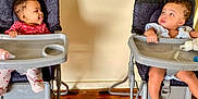 Raylen joined the competition — help win amazing prizes! baby, chair, clothing, crib, cutlery, eating, face, food, furniture, happy, head, highchair, hosiery, infantbed, person, sock, spoon