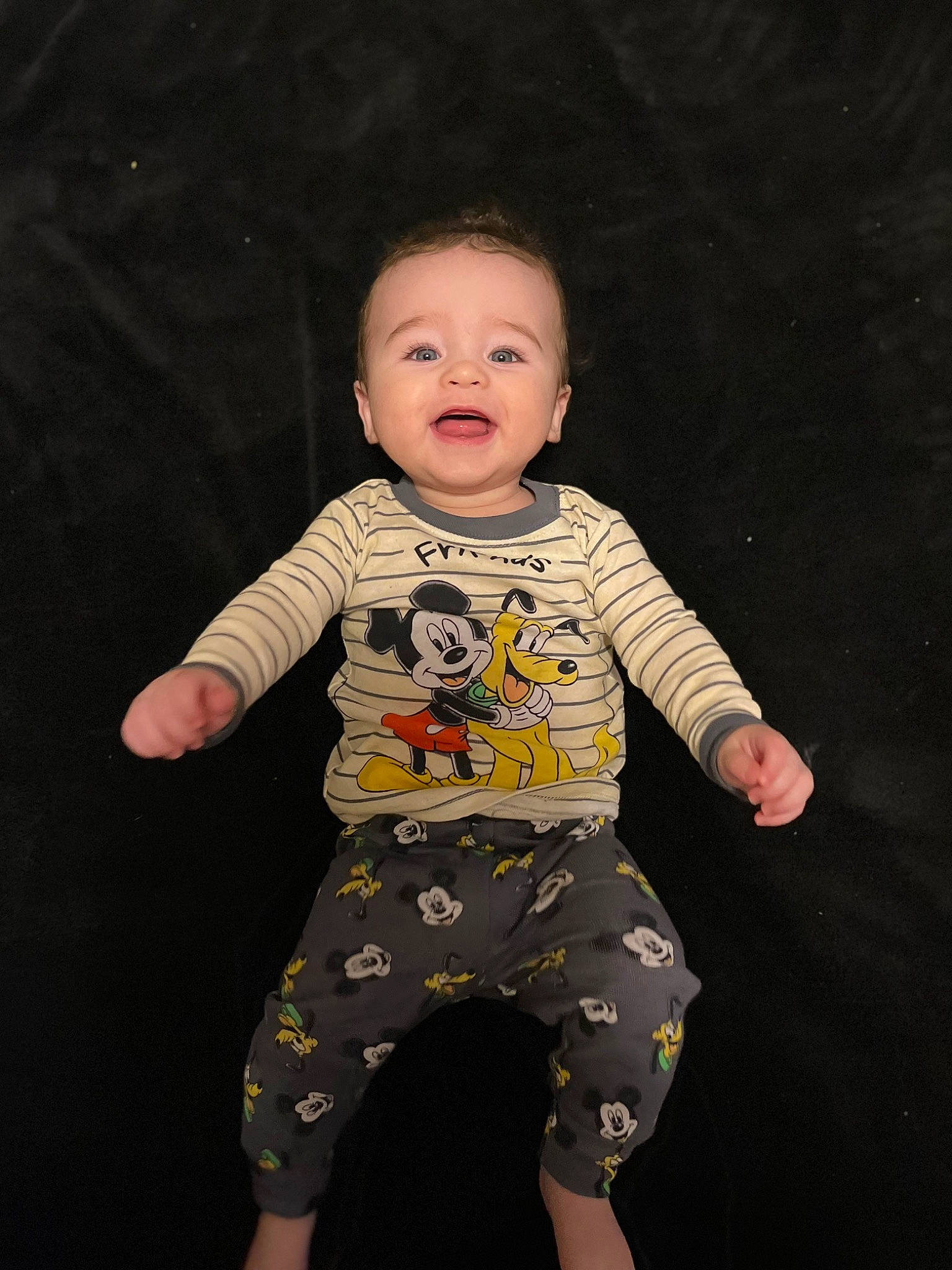 Greyson joined the competition — help win amazing prizes! baby, baby_toddler_clothing, barefoot, cheek, fashion, flash_photography, fun, gesture, happy, human, human_body, joint, leg, people, person, shirt, sleeve, smile, standing, t_shirt