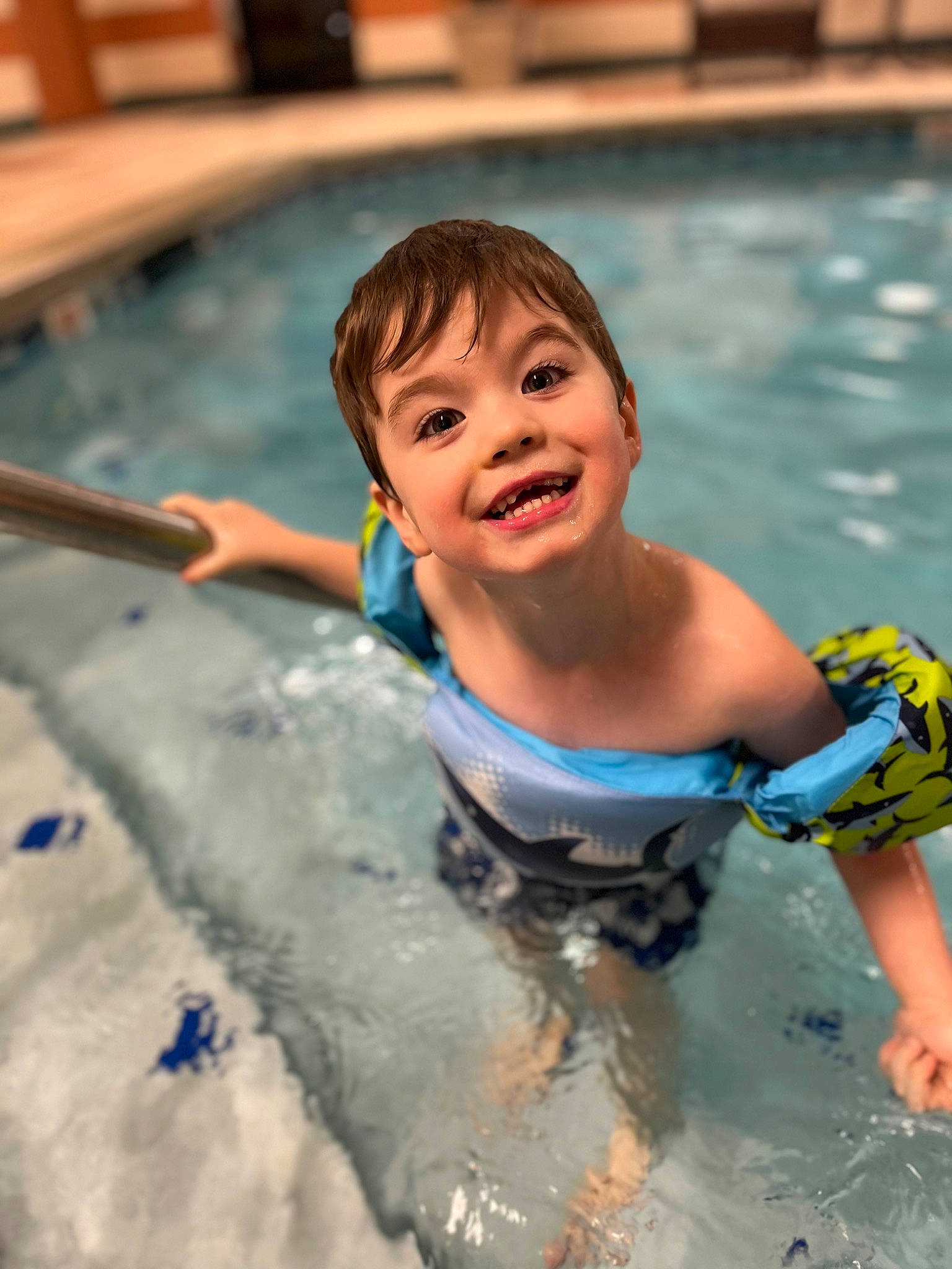 Brison joined the competition — help win amazing prizes! bathing, chest, child, fun, games, happy, indoor_games_and_sports, joy, leisure, leisure_centre, nonbuilding_structure, outdoor_recreation, person, personal_protective_equipment, play, recreation, smile, swimmer, swimming_pool, swimwear