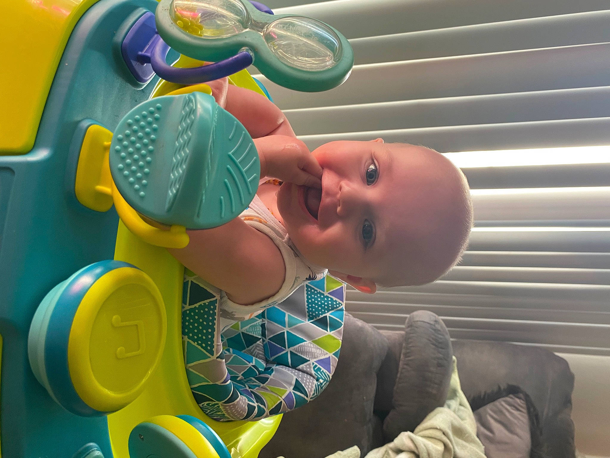 Jameson joined the competition — help win amazing prizes! baby, baby_products, baby_toddler_clothing, child, cool, facial_expression, fun, games, green, happy, hat, headgear, leisure, person, personal_protective_equipment, recreation, smile, swimming_pool, toddler, water