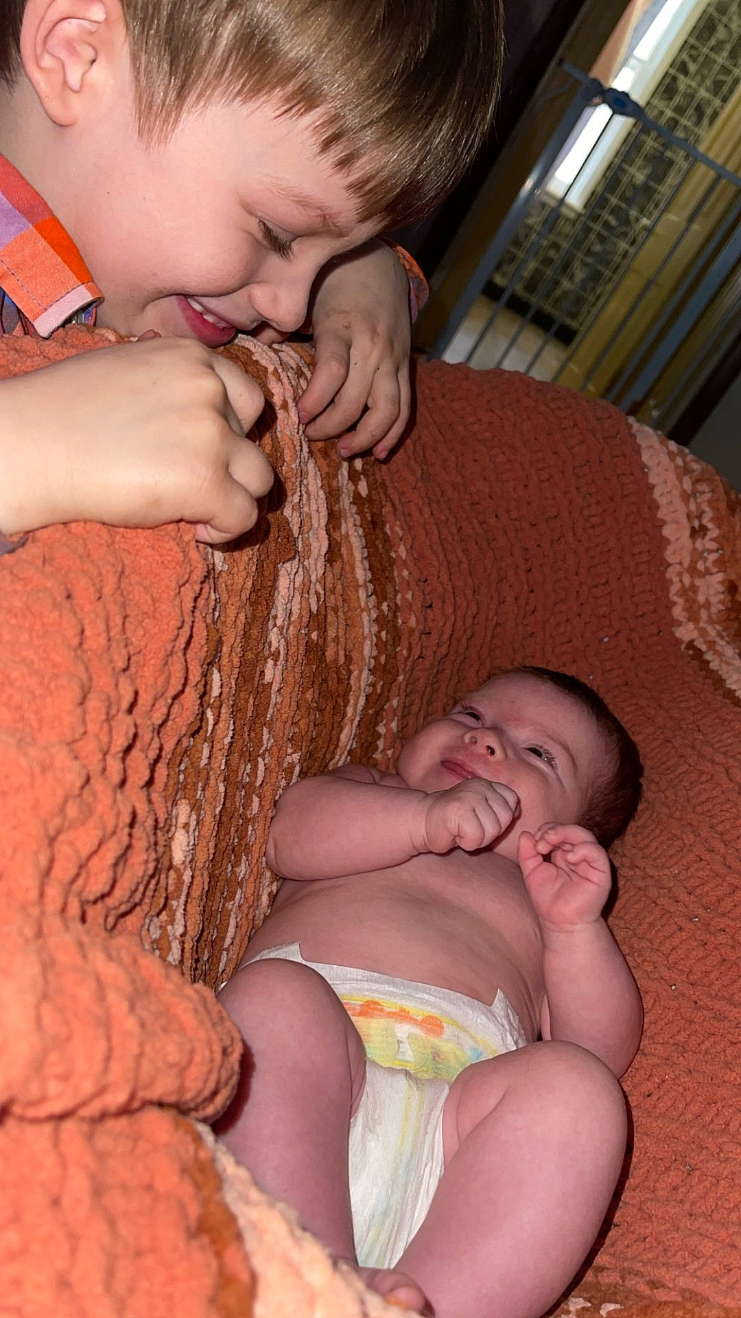 Noah joined the competition — help win amazing prizes! baby, bed, bedroom, blanket, boy, child, couch, diaper, face, furniture, head, indoors, male, newborn, person, photography, portrait, quilt, room, sleeping