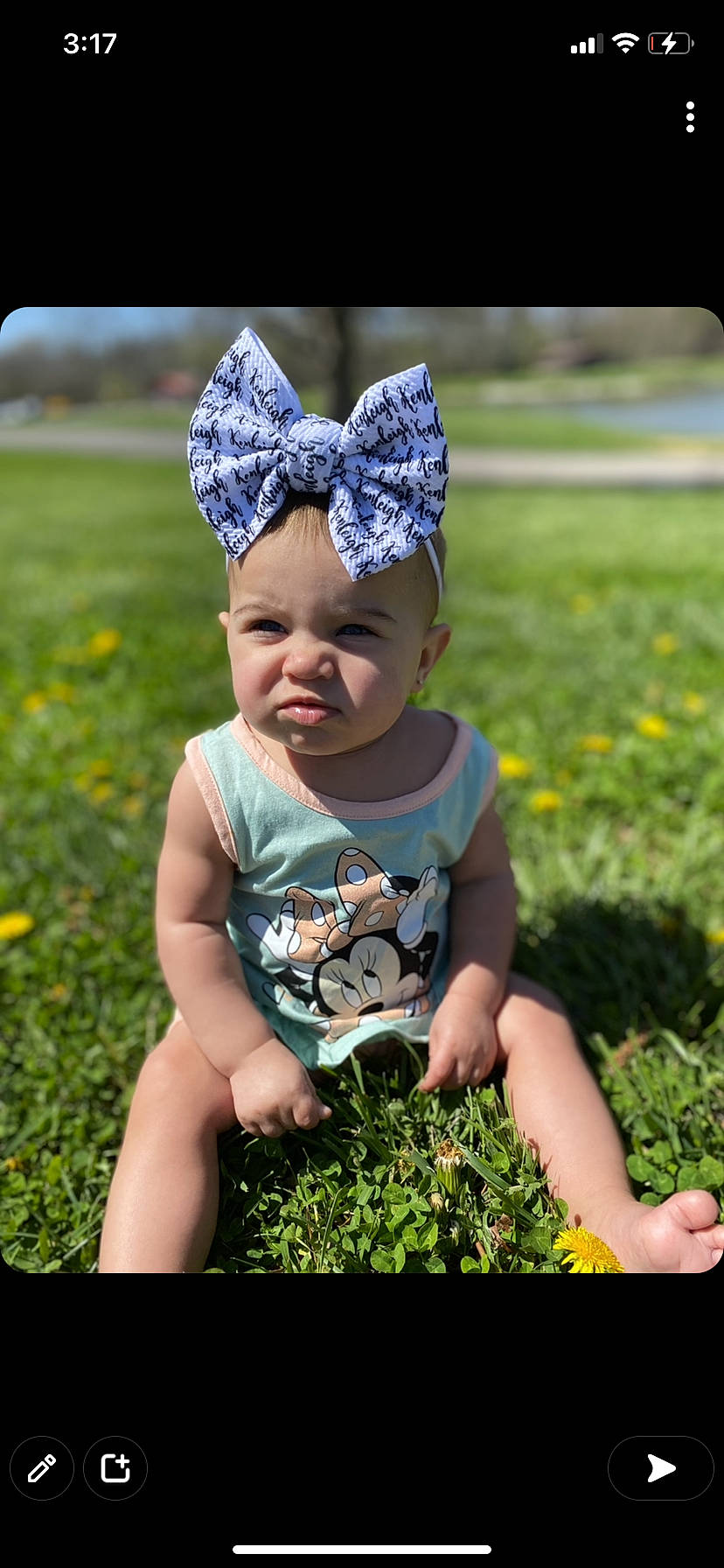 Kenleigh is registered to the contest to win money with this photo: baby_toddler_clothing, botany, cap, child, finger, fun, grass, grass_family, green, groundcover, happy, headwear, lawn, meadow, nature, people_in_nature, person, photograph, plant, snapshot