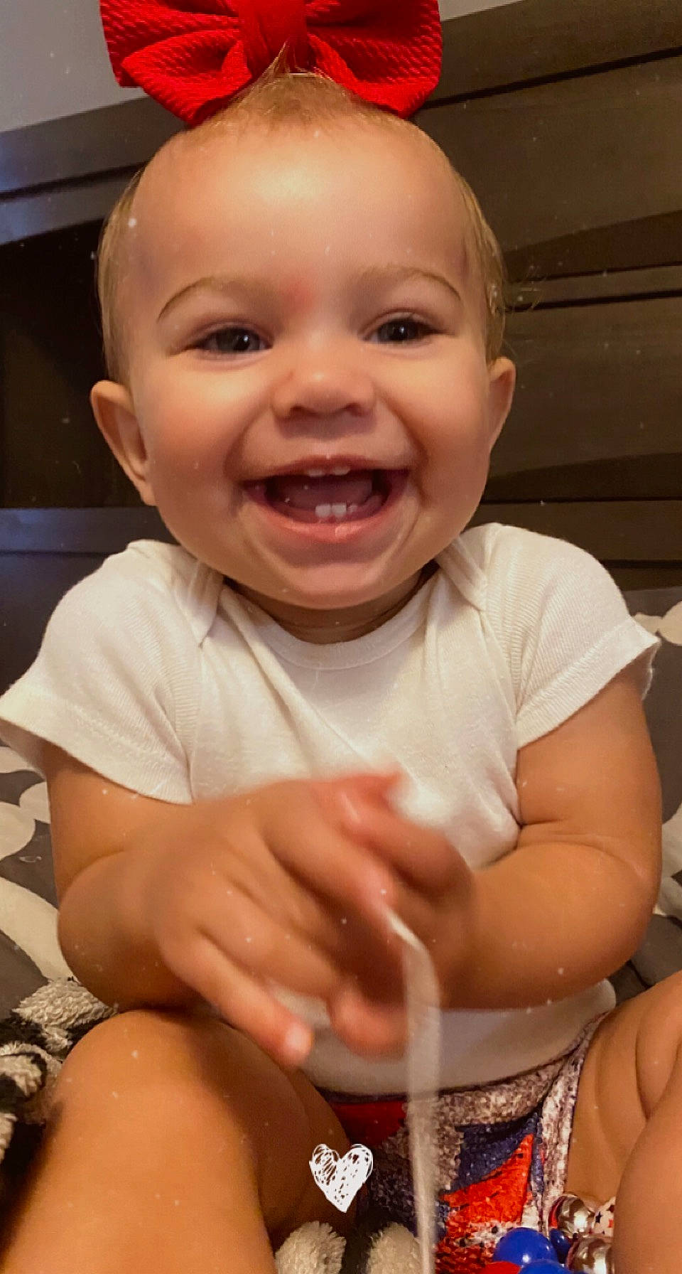 Kenleigh Grace joined the competition — help win amazing prizes! baby, baby_toddler_clothing, cheek, eye, finger, gesture, happy, head, human, iris, joy, lip, mouth, muscle, nose, person, product, skin, smile, thumb