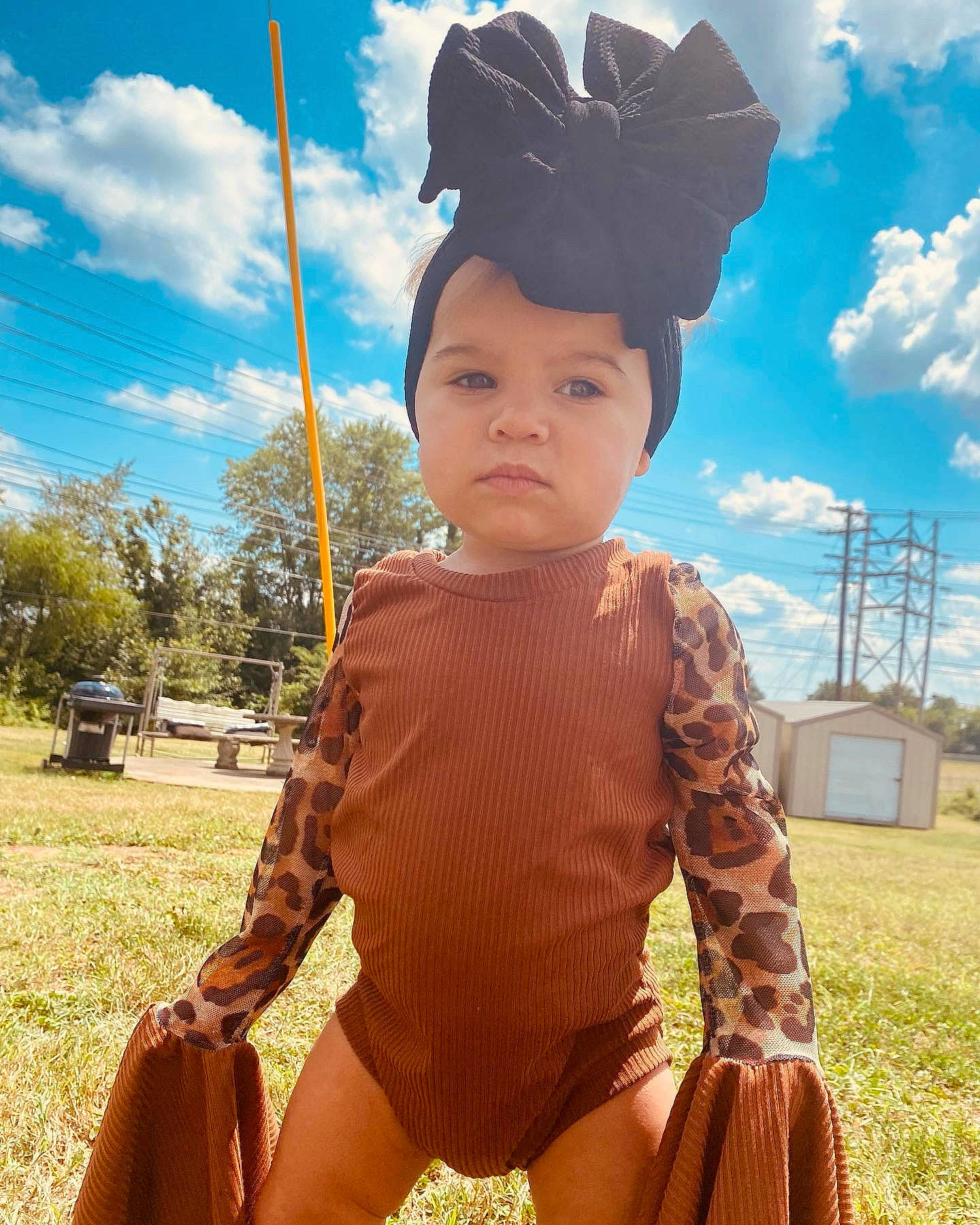 Kenleigh Grace joined the competition — help win amazing prizes! baby, baby_toddler_clothing, cap, cloud, costume_hat, fun, grass, grassland, happy, headwear, human_leg, leisure, people_in_nature, person, plant, recreation, sky, sleeve, summer, thigh