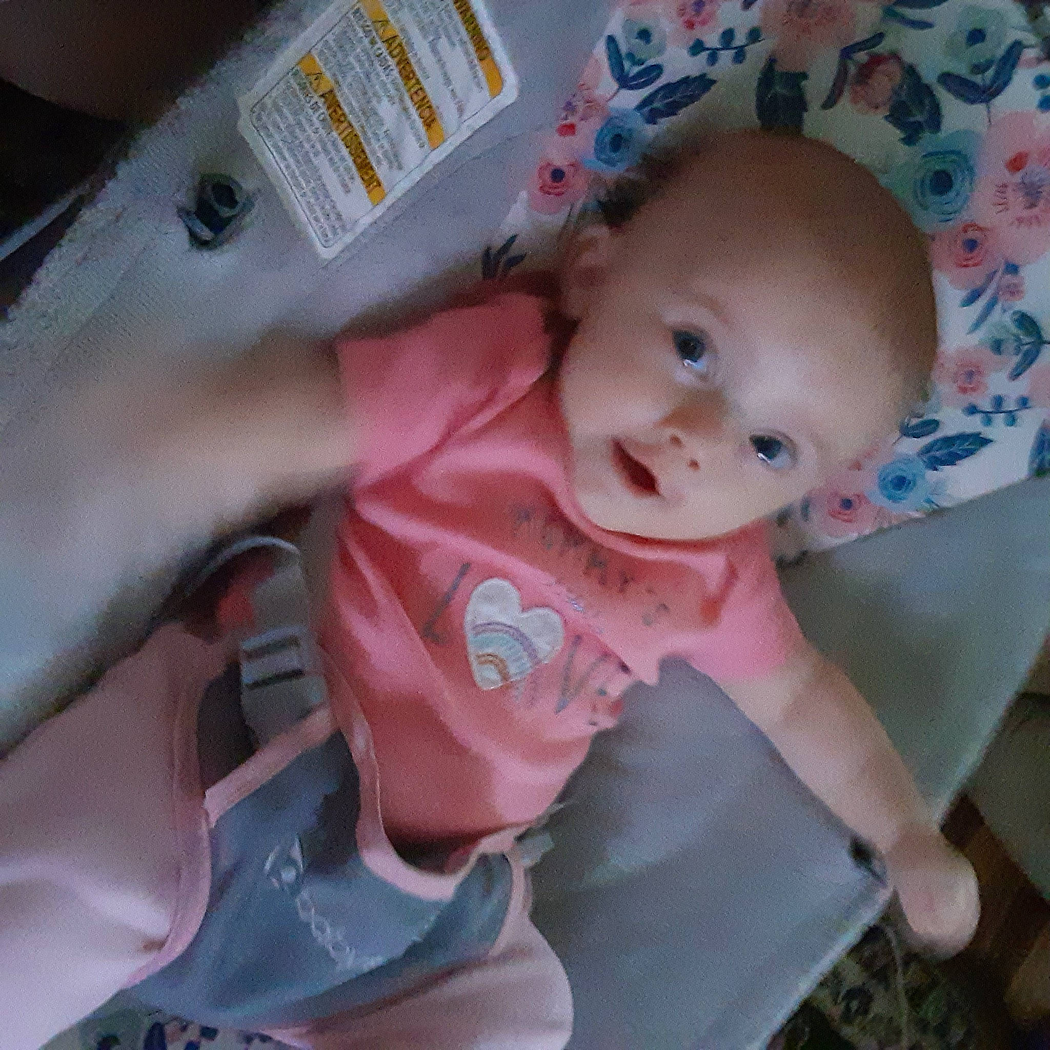 Lorelei joined the competition — help win amazing prizes! baby, baby_carriage, baby_products, baby_toddler_clothing, cheek, child, chin, comfort, eye, eyebrow, human_body, iris, lip, mouth, nose, person, pink, skin, sleeve, smile