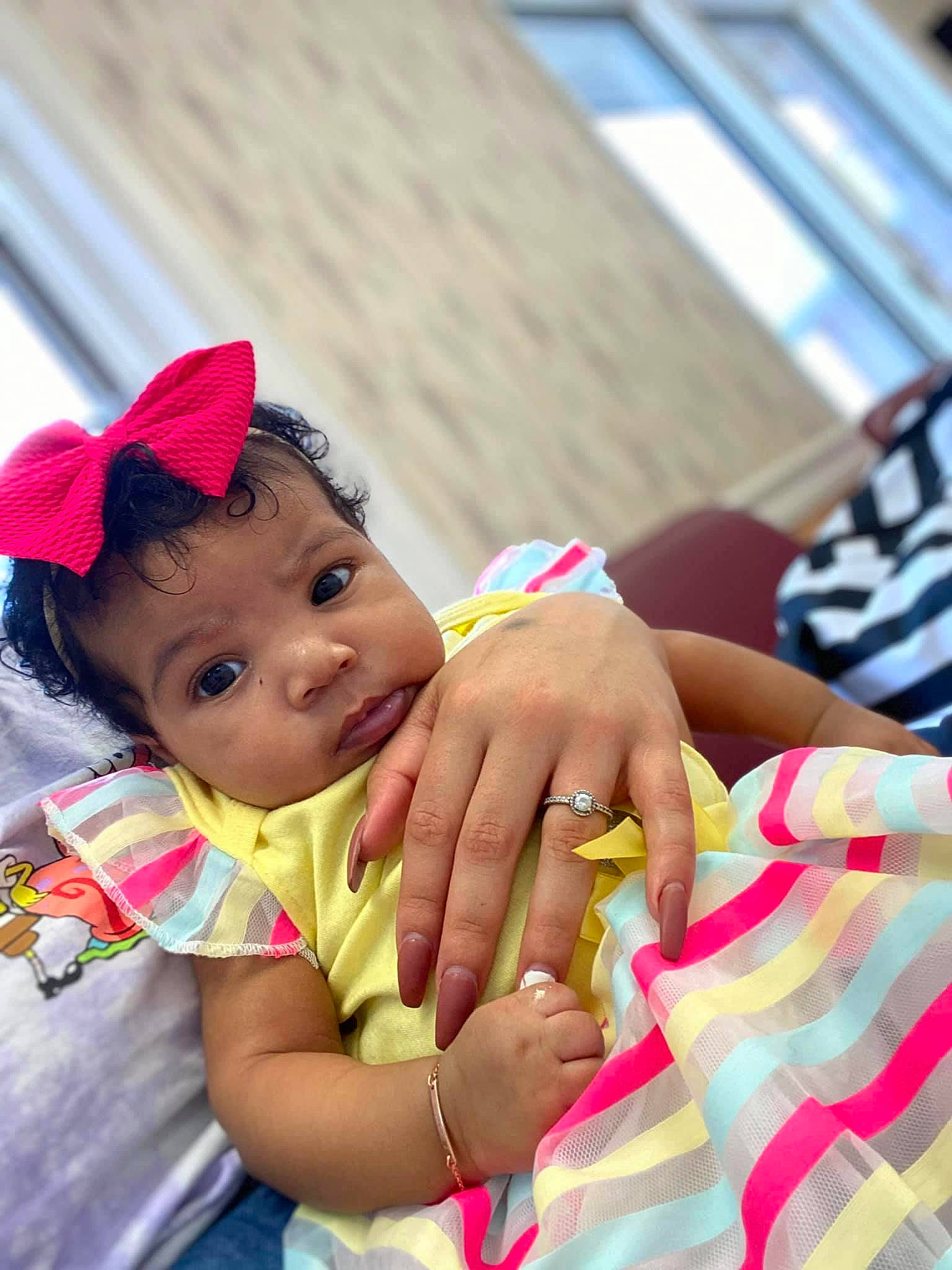 Zahra joined the competition — help win amazing prizes! baby, baby_products, beauty, cheek, child, ear, fun, hair_accessory, happy, headgear, person, pink, play, product, skin, smile, toddler, vacation