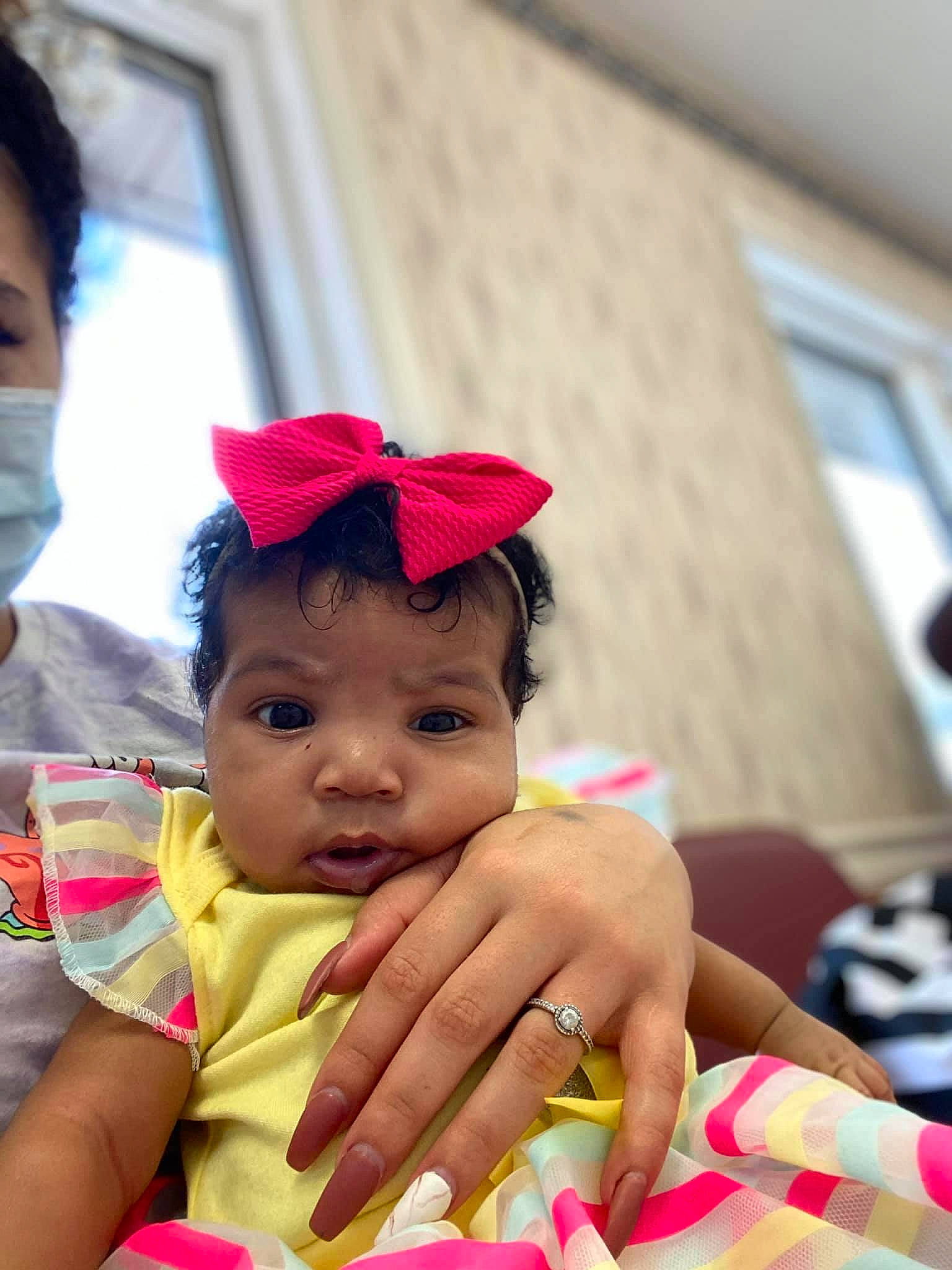 Zahra is registered to the contest to win money with this photo: baby, beauty, cheek, child, ear, face, fashion_accessory, fun, hair_accessory, happy, headgear, person, pink, skin, smile, toddler, vacation