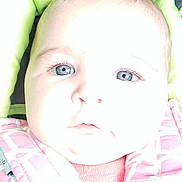 Ava Catherine is registered to the contest to win money with this photo: baby, beauty, cheek, child, chin, close_up, eye, eyebrow, eyelash, face, forehead, head, jaw, lip, mouth, nose, pink, skin, smile, toddler