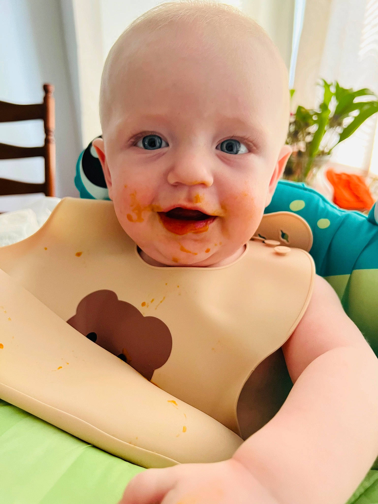 Colson is registered to the contest to win money with this photo: abdomen, baby, baby_toddler_clothing, beauty, cheek, chest, child, eyelash, facial_expression, finger, fun, happy, mouth, neck, nose, person, plant, skin, smile, stomach