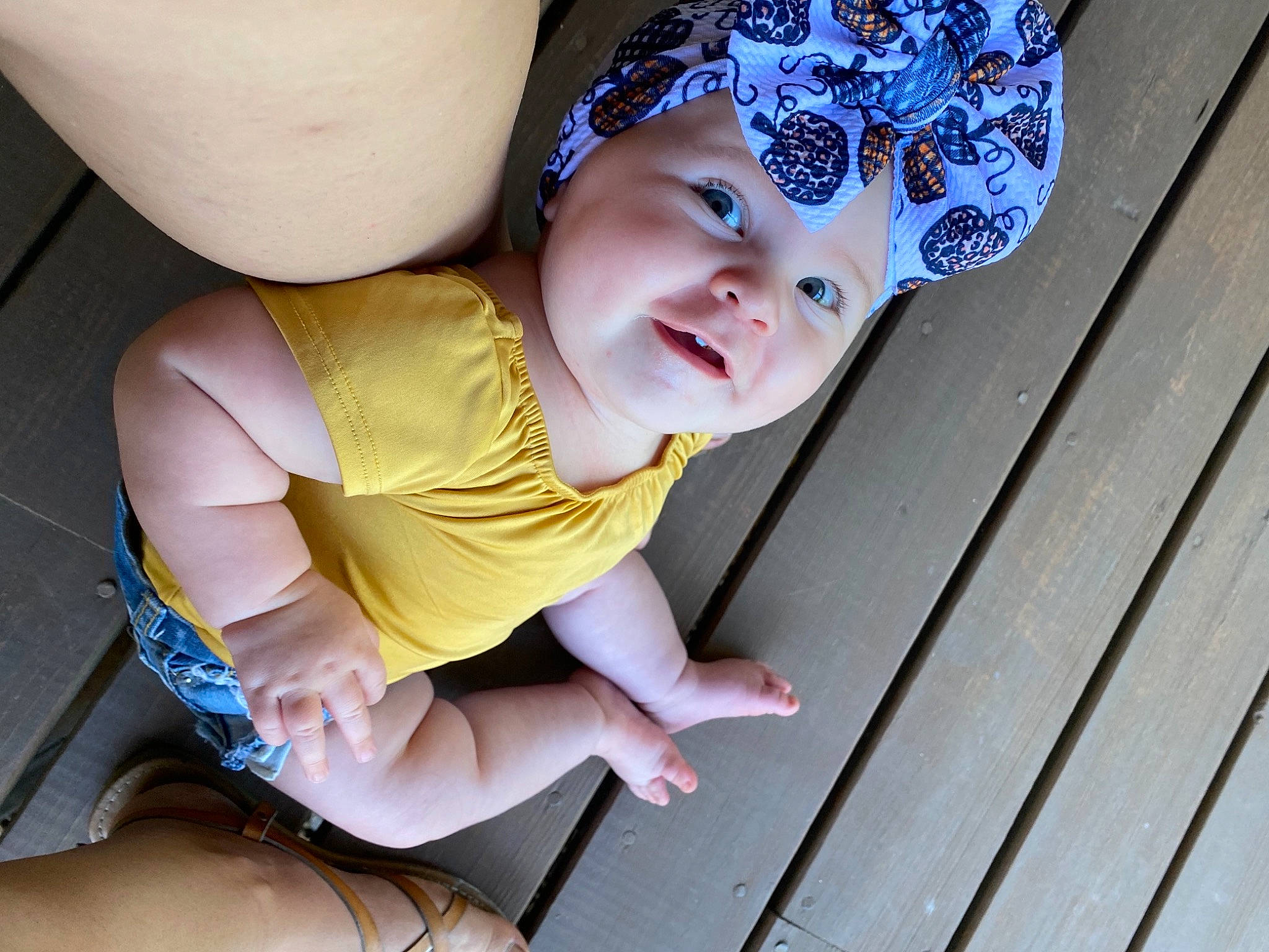 Braylee joined the competition — help win amazing prizes! arm, baby, baby_toddler_clothing, child, eye, finger, grass, hand, happy, hat, headwear, human_body, human_leg, person, pink, skin, smile, sun_hat, thigh, toddler