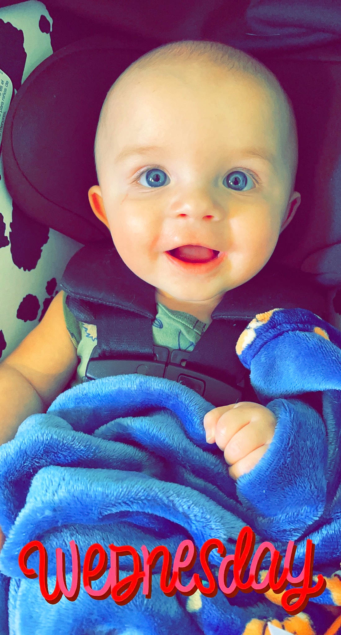 Jaxyn joined the competition — help win amazing prizes! azure, baby, baby_toddler_clothing, cheek, cool, finger, gesture, happy, iris, lip, mouth, nose, outerwear, person, pink, product, skin, sleeve, smile, textile