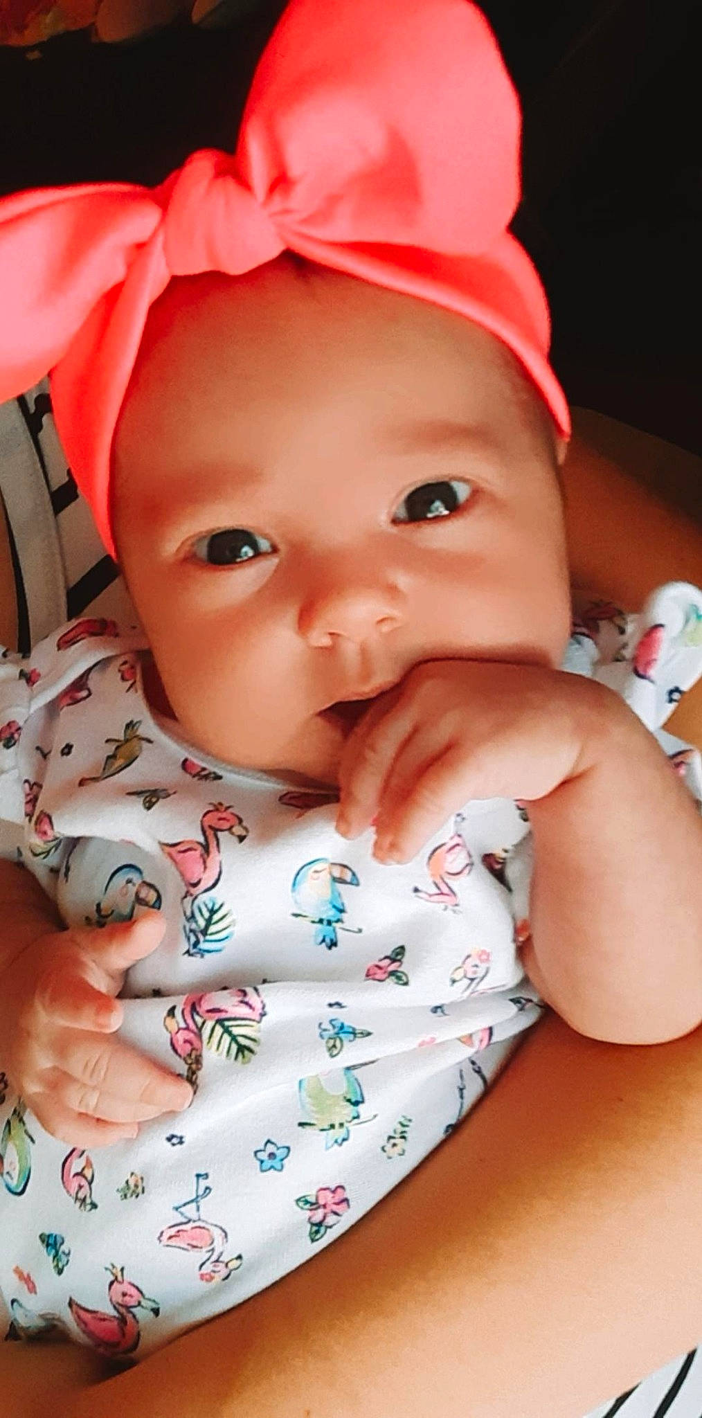 Kamilla is registered to the contest to win money with this photo: baby, baby_toddler_clothing, cheek, child, headgear, headwear, lip, mouth, nose, person, pink, skin, smile, toddler