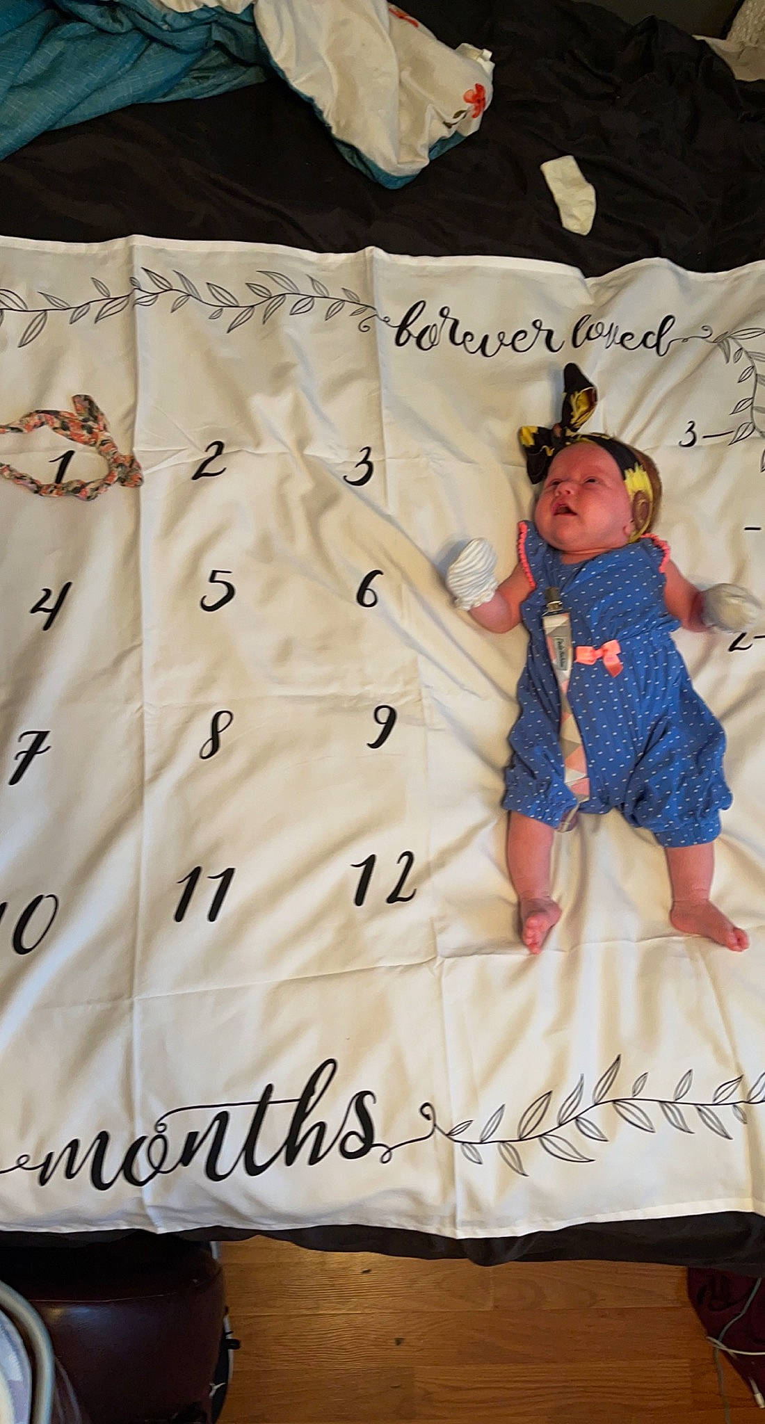 Braelynn joined the competition — help win amazing prizes! baby, baby_products, baby_toddler_clothing, bedding, child, design, font, linens, outerwear, paper, pattern, peach, person, room, sleeve, sportswear, t_shirt, textile, toddler, top