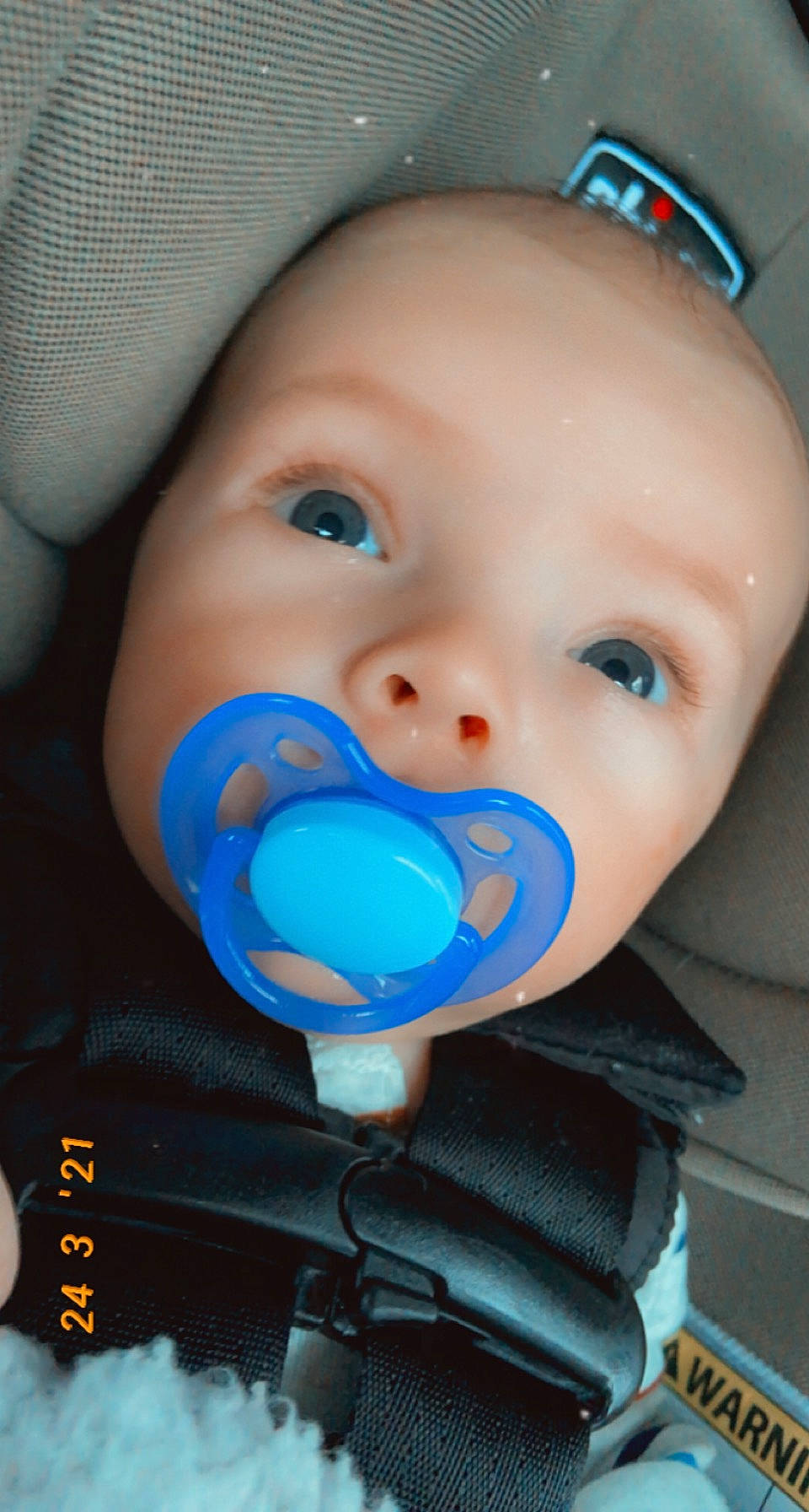 Logan joined the competition — help win amazing prizes! azure, baby, baby_toddler_clothing, blue, cheek, child, chin, comfort, eyebrow, eyelash, facial_expression, finger, happy, human, iris, mouth, nose, people, person, skin
