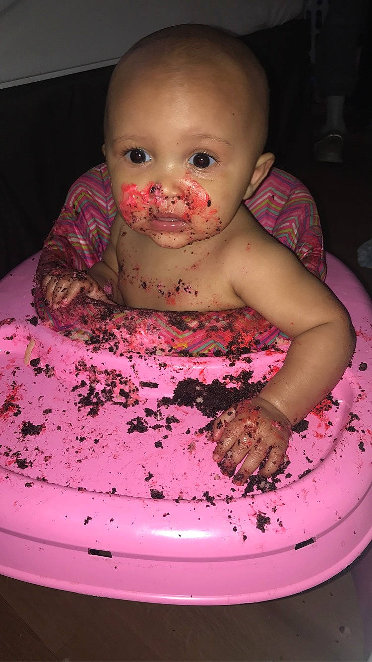 Tré joined the competition — help win amazing prizes! arm, baby, baby_toddler_clothing, cake, chair, cheek, child, eye, eyebrow, human_body, iris, lip, mouth, nose, organ, person, pink, product, purple, skin