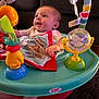 Nick joined the competition — help win amazing prizes! baby, child, infant, activity_center, toy, colorful, playtime, smiling, happy, drool, soft_toy, blanket, couch, living_room, floor, foot, person, play, bright_starts, seated