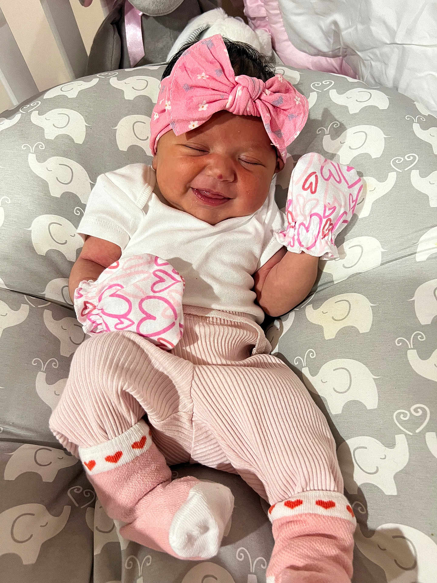 Rue joined the competition — help win amazing prizes! baby, bed, clothing, couch, cushion, diaper, face, furniture, glove, happy, hat, head, homedecor, hosiery, newborn, person, photography, portrait, sleeping, sock