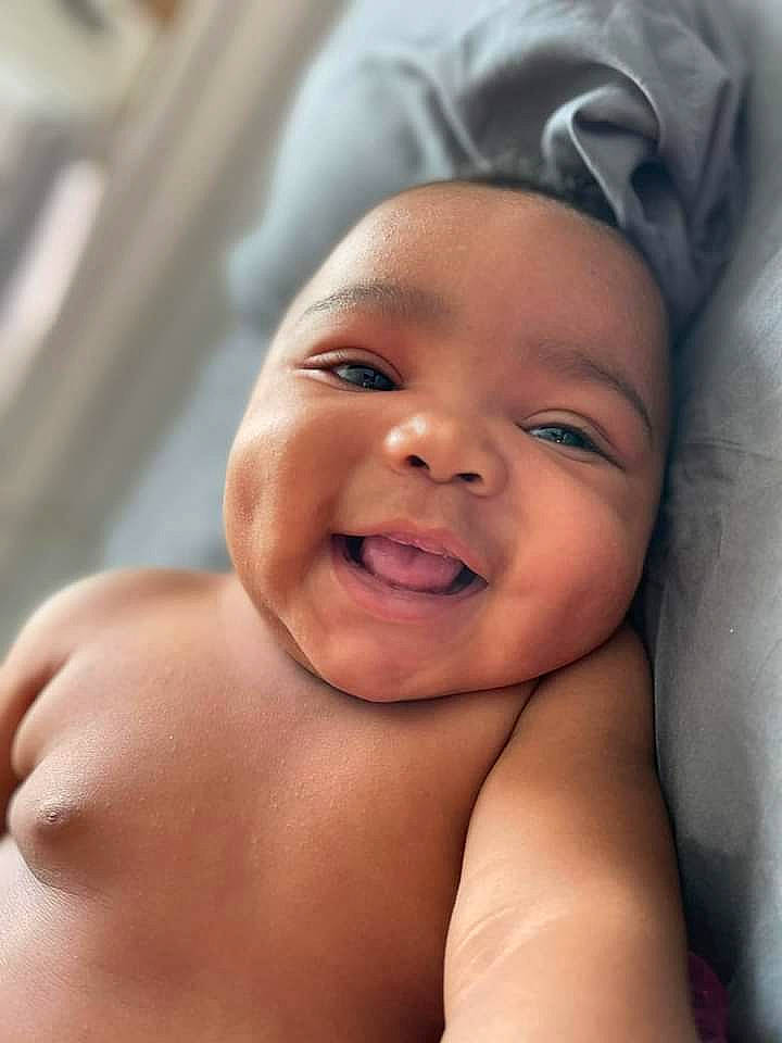 Jakayla joined the competition — help win amazing prizes! baby, baby_laughing, cheek, chest, comfort, eye, eyebrow, eyelash, finger, forehead, gesture, happy, headwear, iris, lip, mouth, nose, person, skin, smile