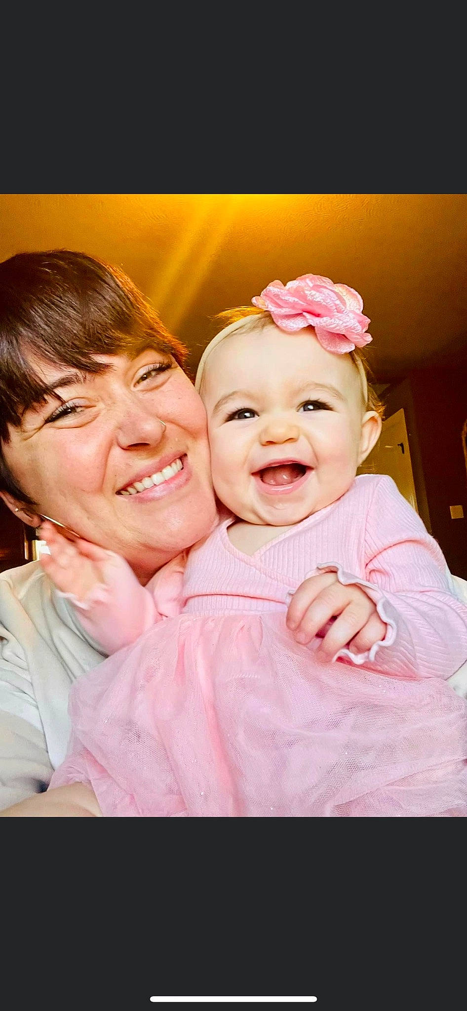 Ophelia joined the competition — help win amazing prizes! baby, baby_laughing, baby_toddler_clothing, cheek, child, event, flash_photography, flower, fun, gesture, happy, headwear, joy, laugh, love, magenta, peach, person, petal, pink