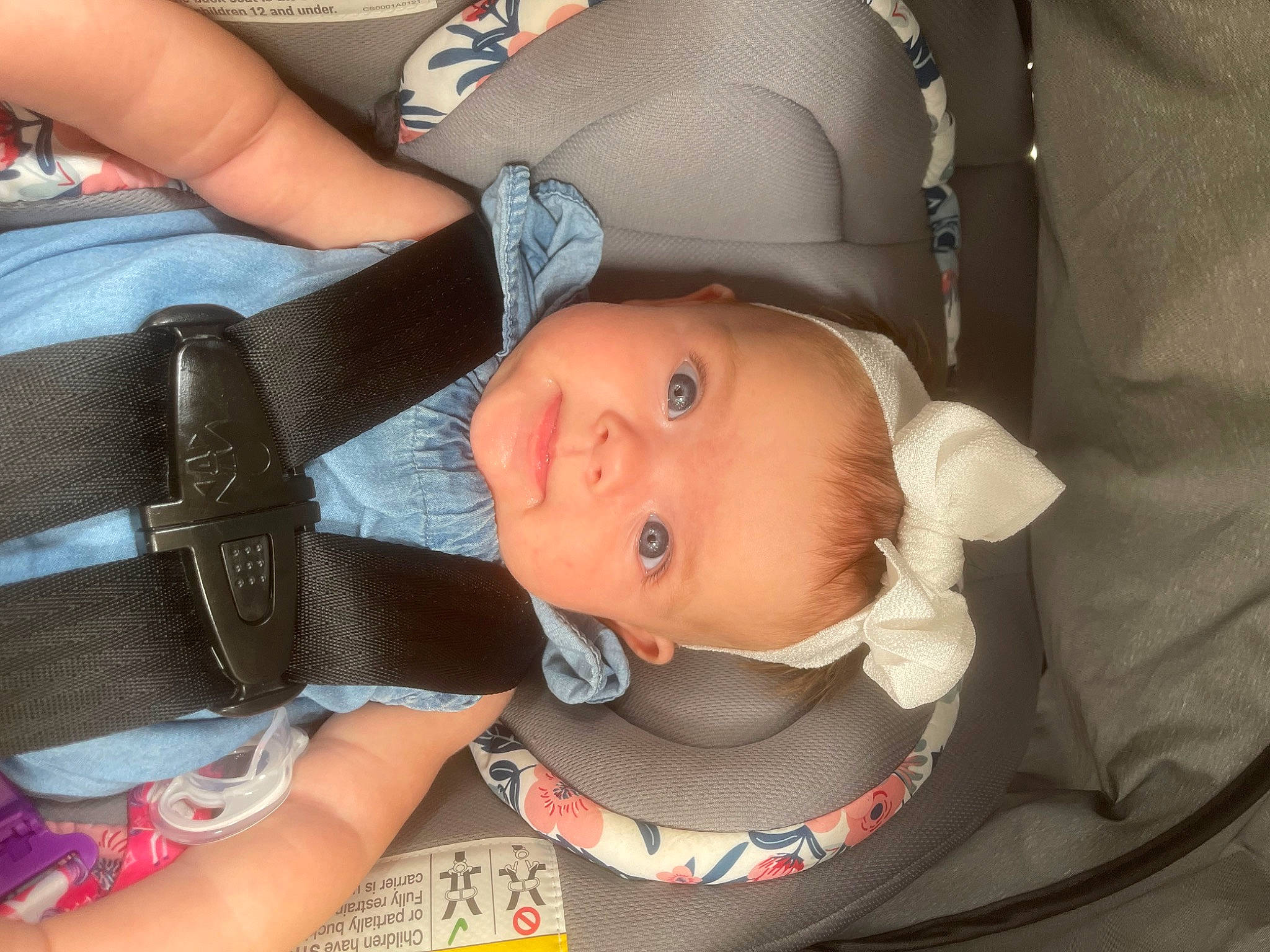 Kinsleigh joined the competition — help win amazing prizes! baby, baby_carriage, baby_products, baby_safety, baby_toddler_clothing, cheek, child, comfort, eye, face, finger, hand, iris, mouth, nail, person, personal_protective_equipment, sitting, skin, thumb