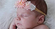 Alayna joined the competition — help win amazing prizes! adorable, baby, blanket, child, closeup, cute, face, flower_headband, fluffy, hand, head, infant, newborn, peaceful, portrait, resting, skin, sleeping, soft_texture, wrapped