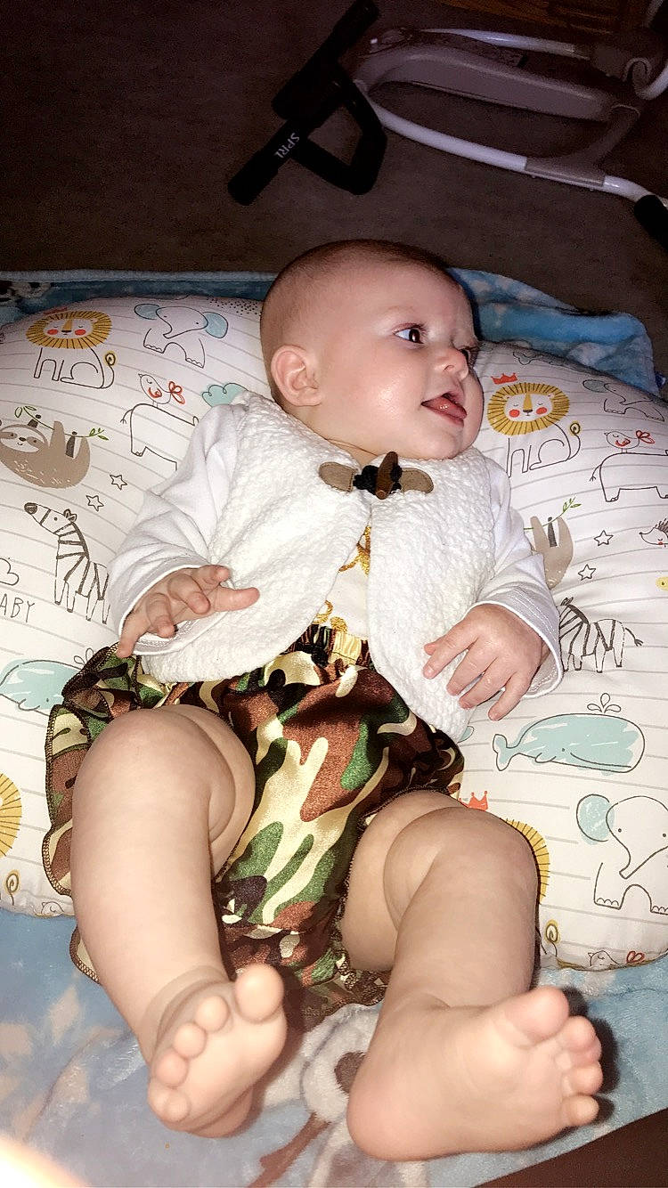 Daniela joined the competition — help win amazing prizes! baby, child, leg, person, sitting, toddler