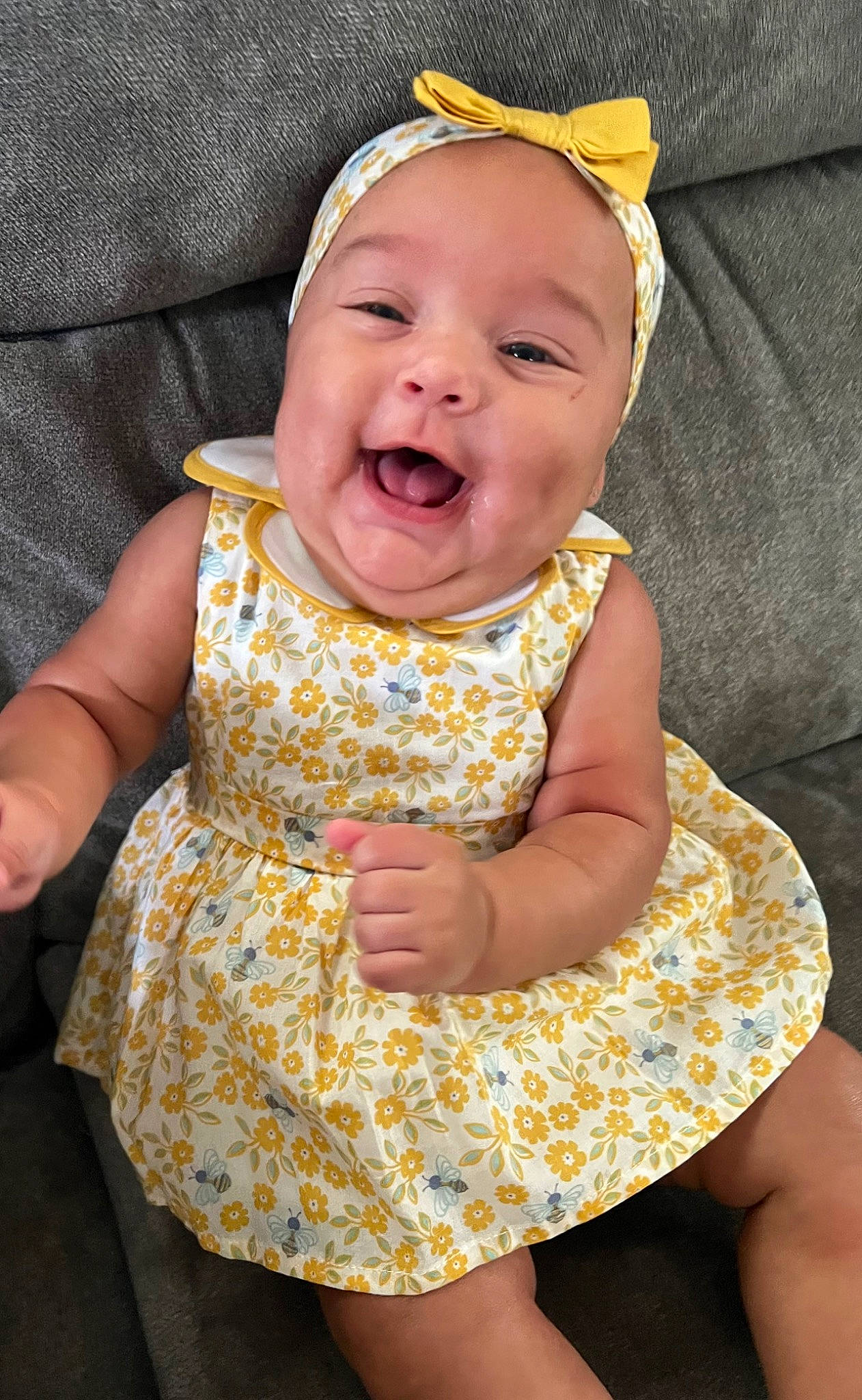 Rosalinda joined the competition — help win amazing prizes! baby, baby_toddler_clothing, beauty, day_dress, dress, eye, face, grass, happy, head, iris, one_piece_garment, organ, person, pink, skin, sleeve, smile, textile, toddler