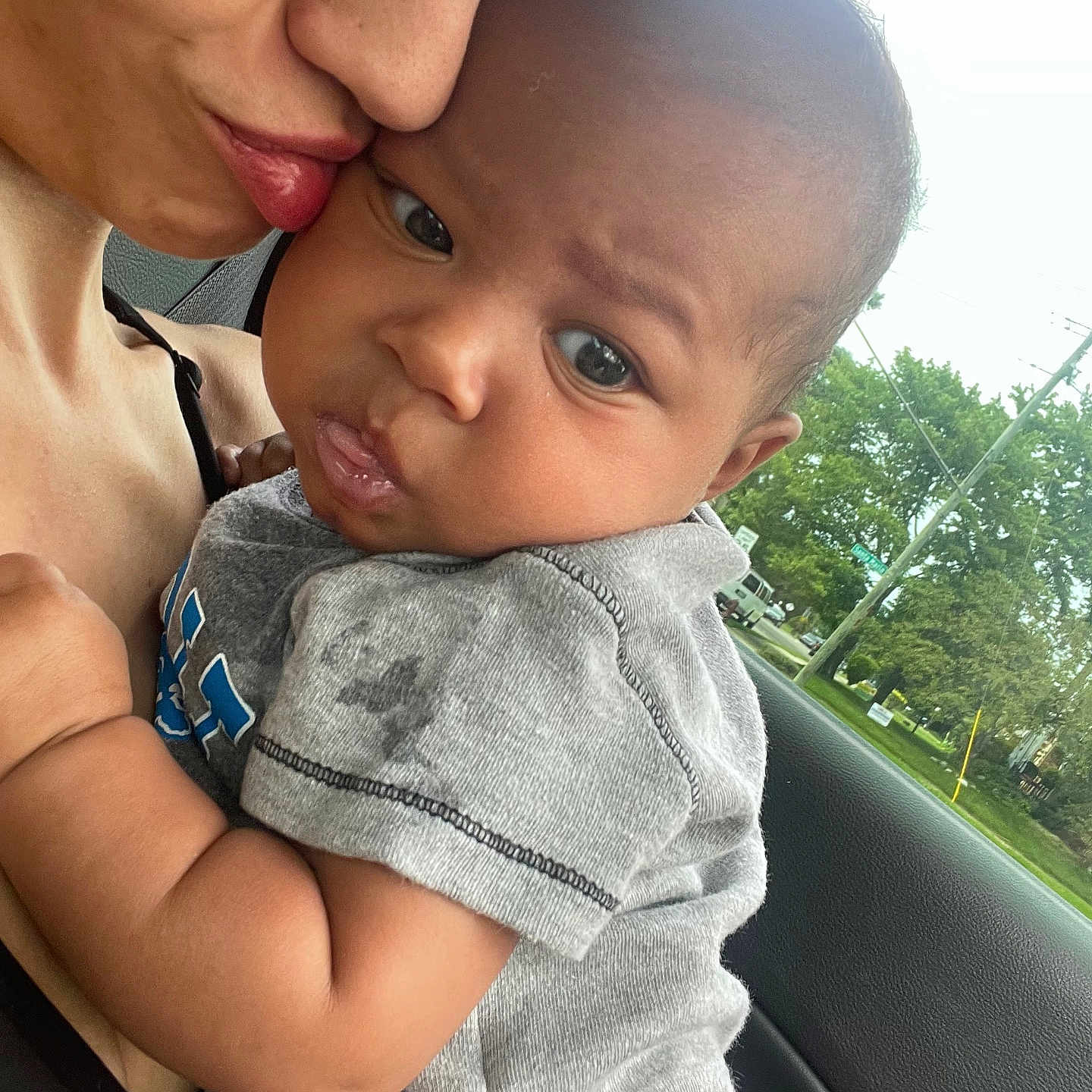 Jakoby joined the competition — help win amazing prizes! accessories, baby, bodypart, clothing, earring, face, head, hugging, jewelry, kissing, mouth, people, person, photography, plant, portrait, romantic, selfie, t_shirt, tree