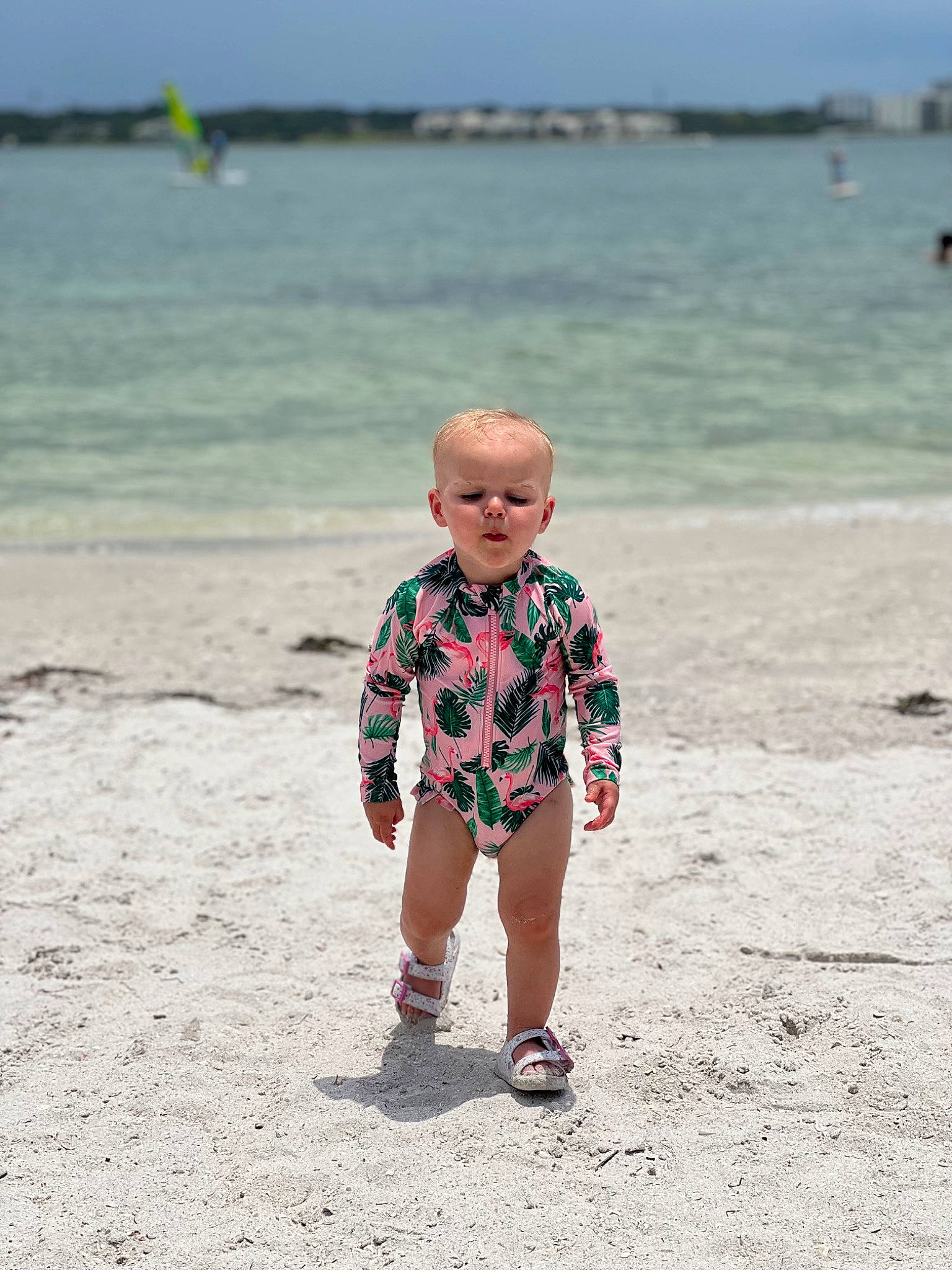 Rory joined the competition — help win amazing prizes! azure, beach, coast, coastal_and_oceanic_landforms, fun, happy, horizon, landscape, leisure, people_in_nature, people_on_beach, person, sand, shore, sky, t_shirt, toddler, travel, water, wind_wave