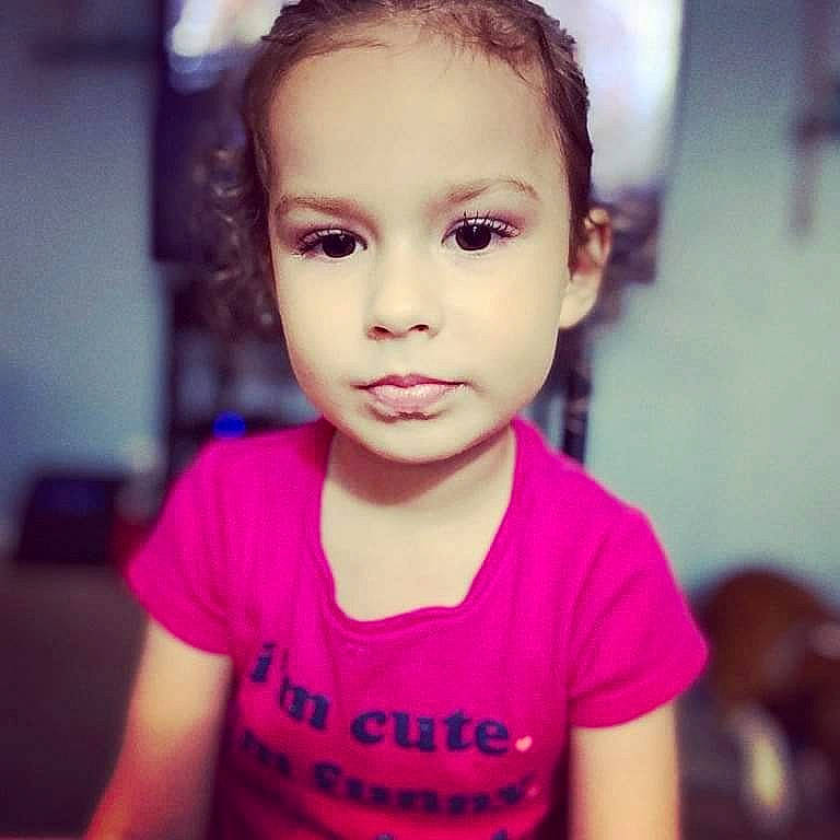 Aiyana is registered to the contest to win money with this photo: baby_toddler_clothing, cheek, child, cloud, ear, eyelash, flash_photography, forehead, happy, jaw, lip, mouth, neck, nose, person, shoulder, sky, sleeve, smile, t_shirt