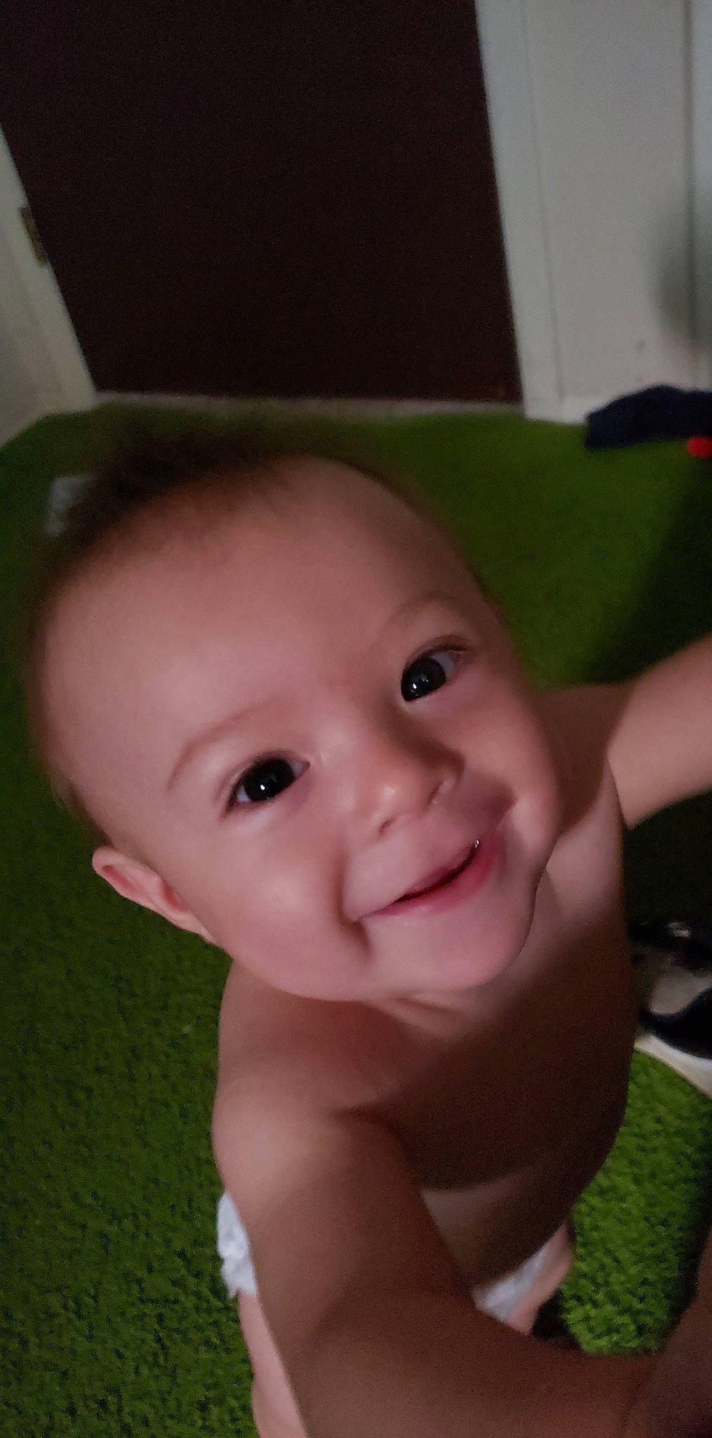 Zhyan Dre is registered to the contest to win money with this photo: baby, beauty, cheek, child, chin, ear, eye, eyebrow, face, facial_expression, forehead, grass, green, head, joy, lip, mouth, nose, person, skin