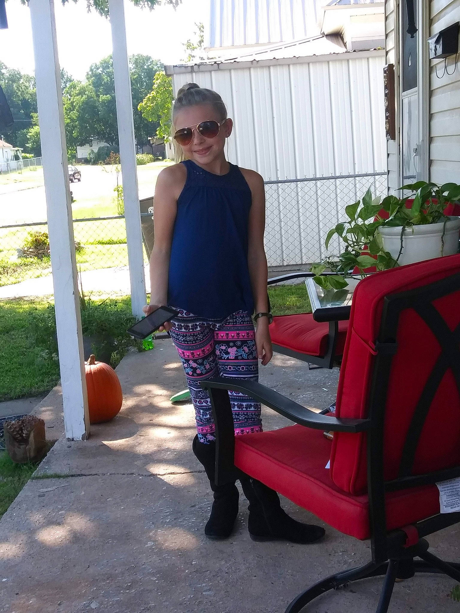 Kaci joined the competition — help win amazing prizes! car, fun, furniture, house, jeans, joy, outerwear, person, product, shorts, shoulder, sitting, standing, trousers, vacation, vehicle