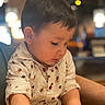 Daniyal is registered to the contest to win money with this photo: background_blur, boy, casual_clothing, child, closeup, curious, cute, engaged, expression, face, hands, indoor, indoor_lighting, person, portrait, shirt, short_hair, toddler, warm_lighting, young_child