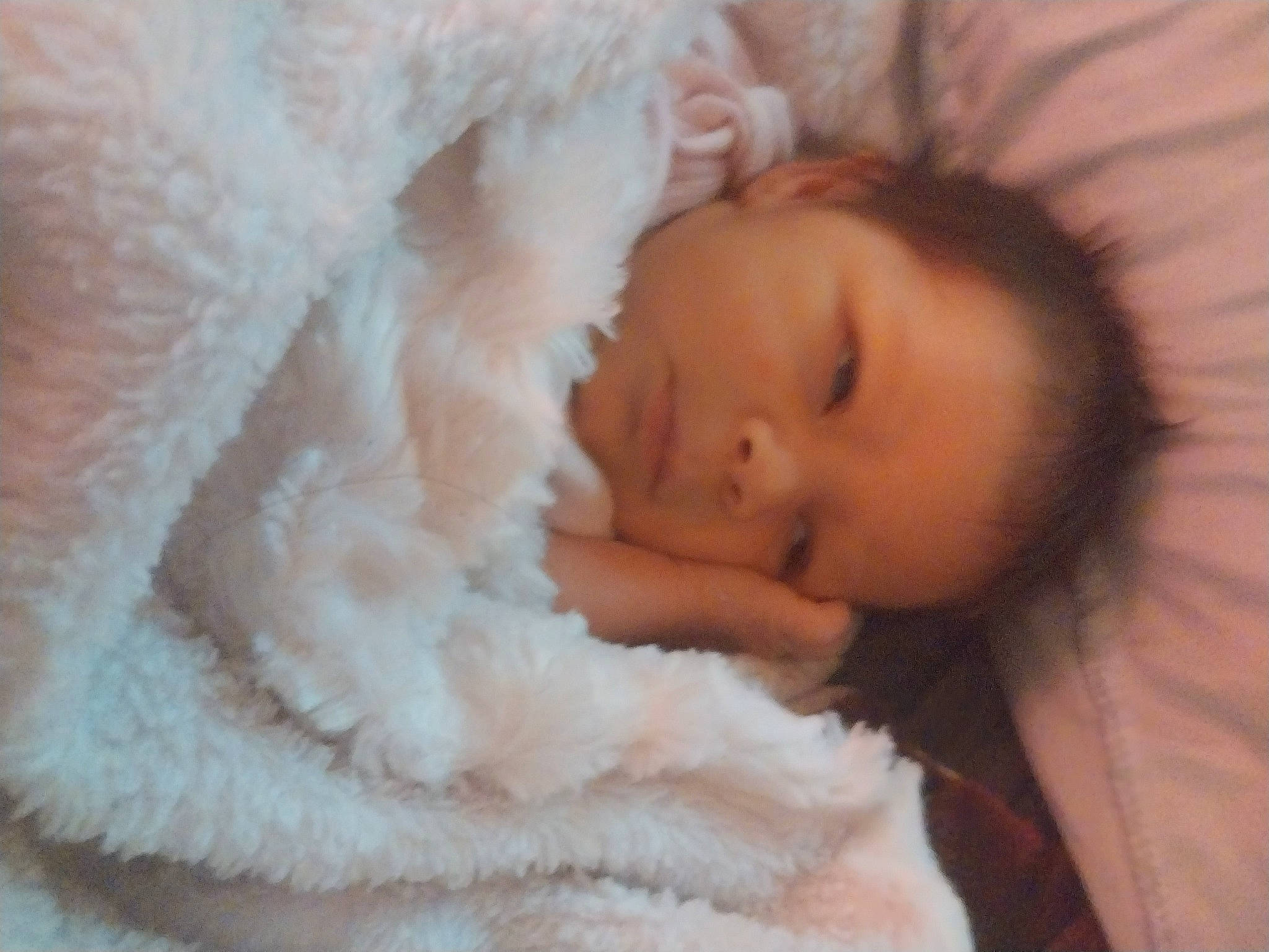 Delilah joined the competition — help win amazing prizes! baby, baby_sleeping, cheek, child, chin, comfort, ear, eye, eyebrow, eyelash, fur_clothing, gesture, iris, linens, lip, mouth, neck, nose, person, skin