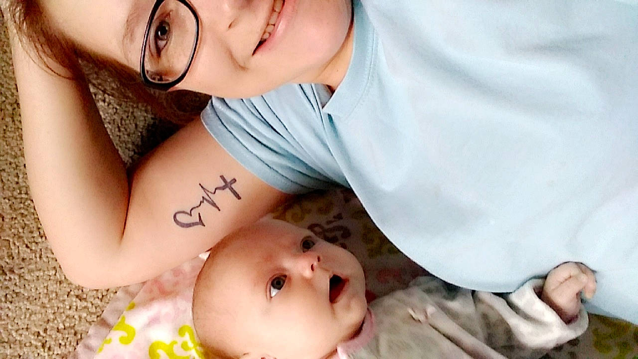 Emma Jean joined the competition — help win amazing prizes! baby, cheek, child, mother, nose, person, skin, toddler