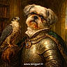 Pogba a rejoint le concours — aidez-le/la à gagner de superbes lots ! dog, falcon, armor, medieval, portrait, animal, regal, ornate, jewelry, glove, bird, costume, historical, painting, fancy, majestic, brown, gold, cloak, knight