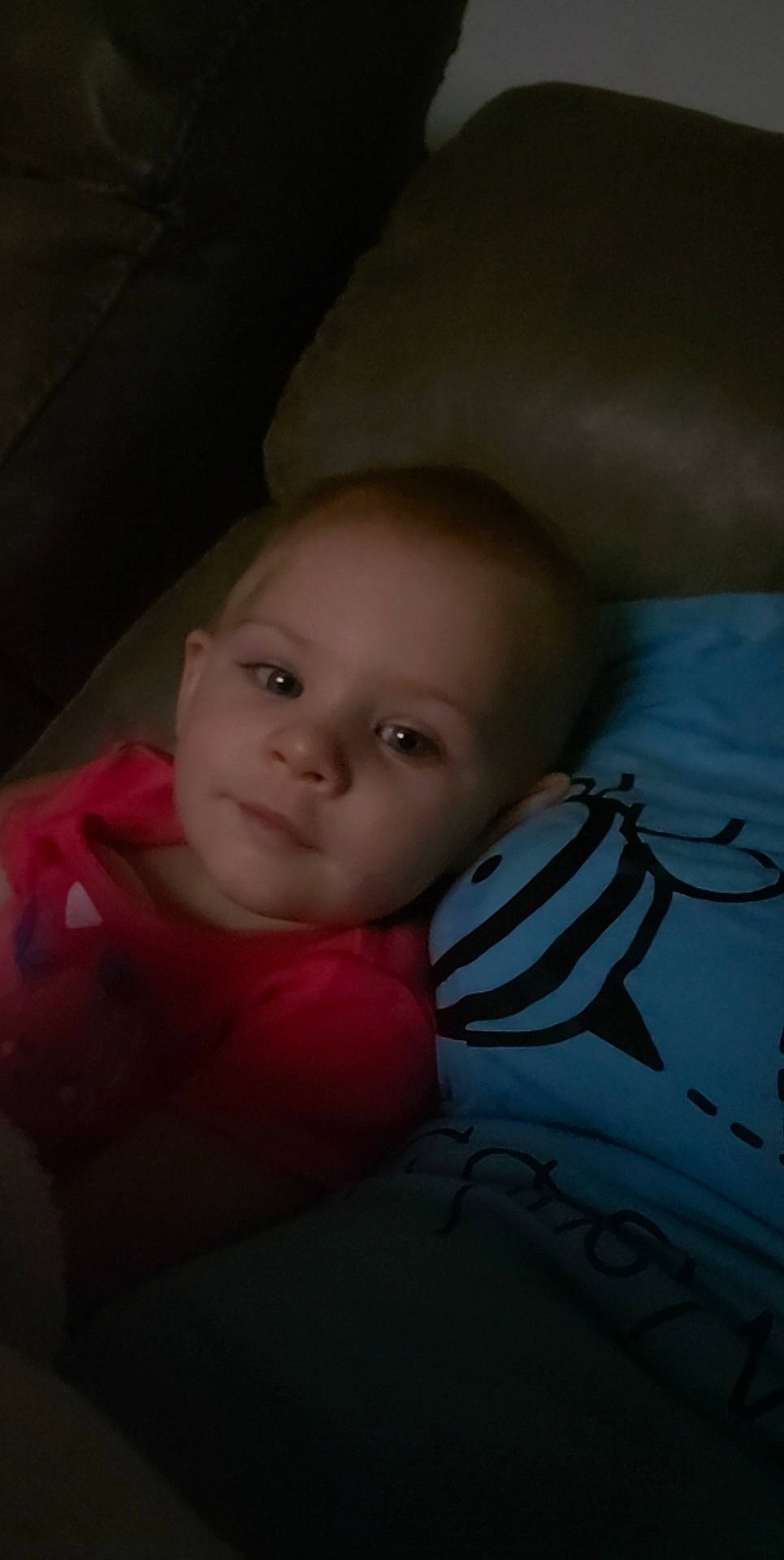 Gemma joined the competition — help win amazing prizes! baby, baby_toddler_clothing, carmine, cheek, child, comfort, darkness, eyebrow, flash_photography, forehead, fun, iris, lip, mouth, nose, person, room, sitting, skin, smile