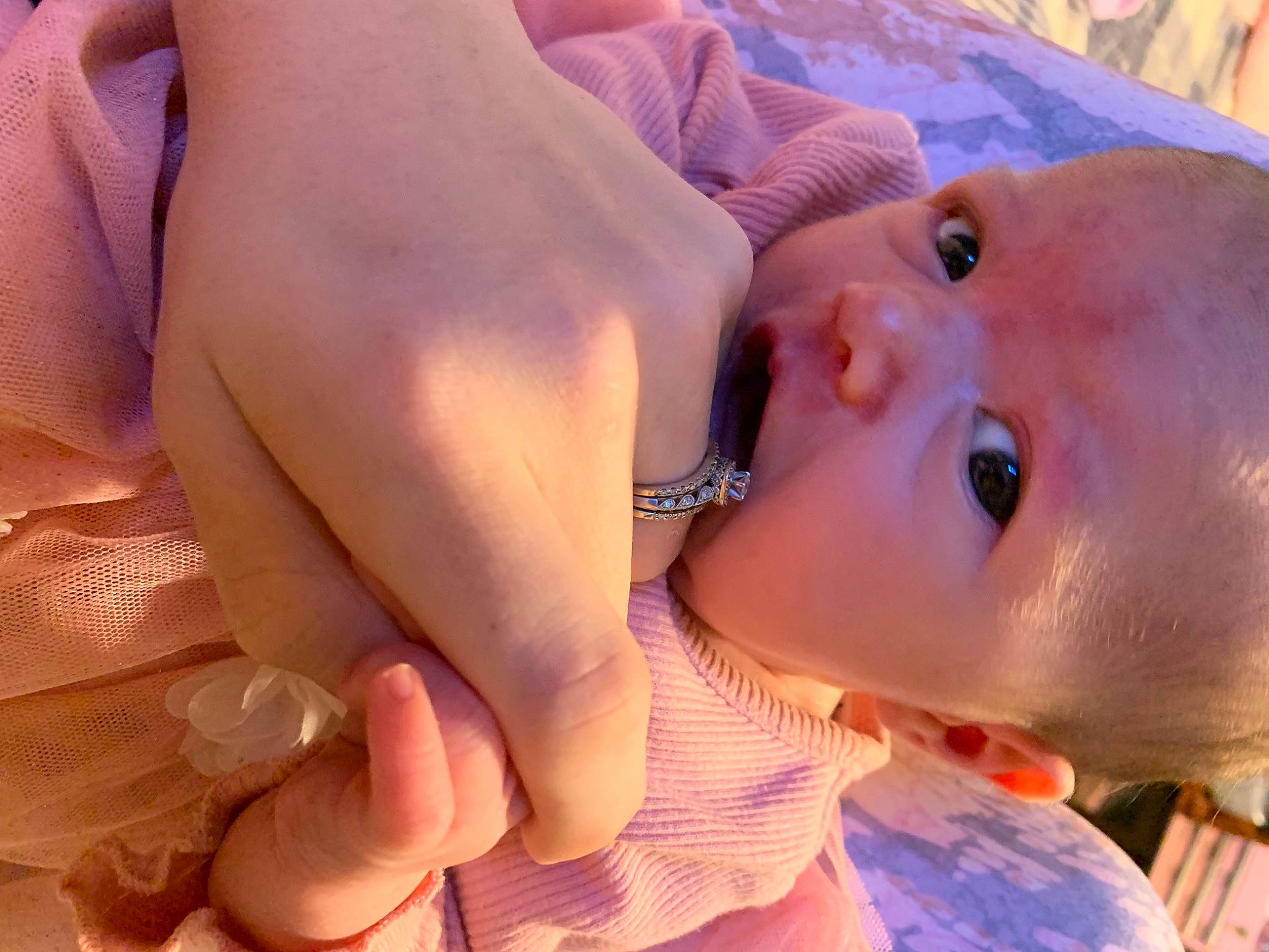 Roseleigh joined the competition — help win amazing prizes! baby, baby_toddler_clothing, cheek, child, eyelash, finger, fun, gesture, happy, hat, iris, lip, mouth, nail, neck, nose, person, pink, skin, thumb