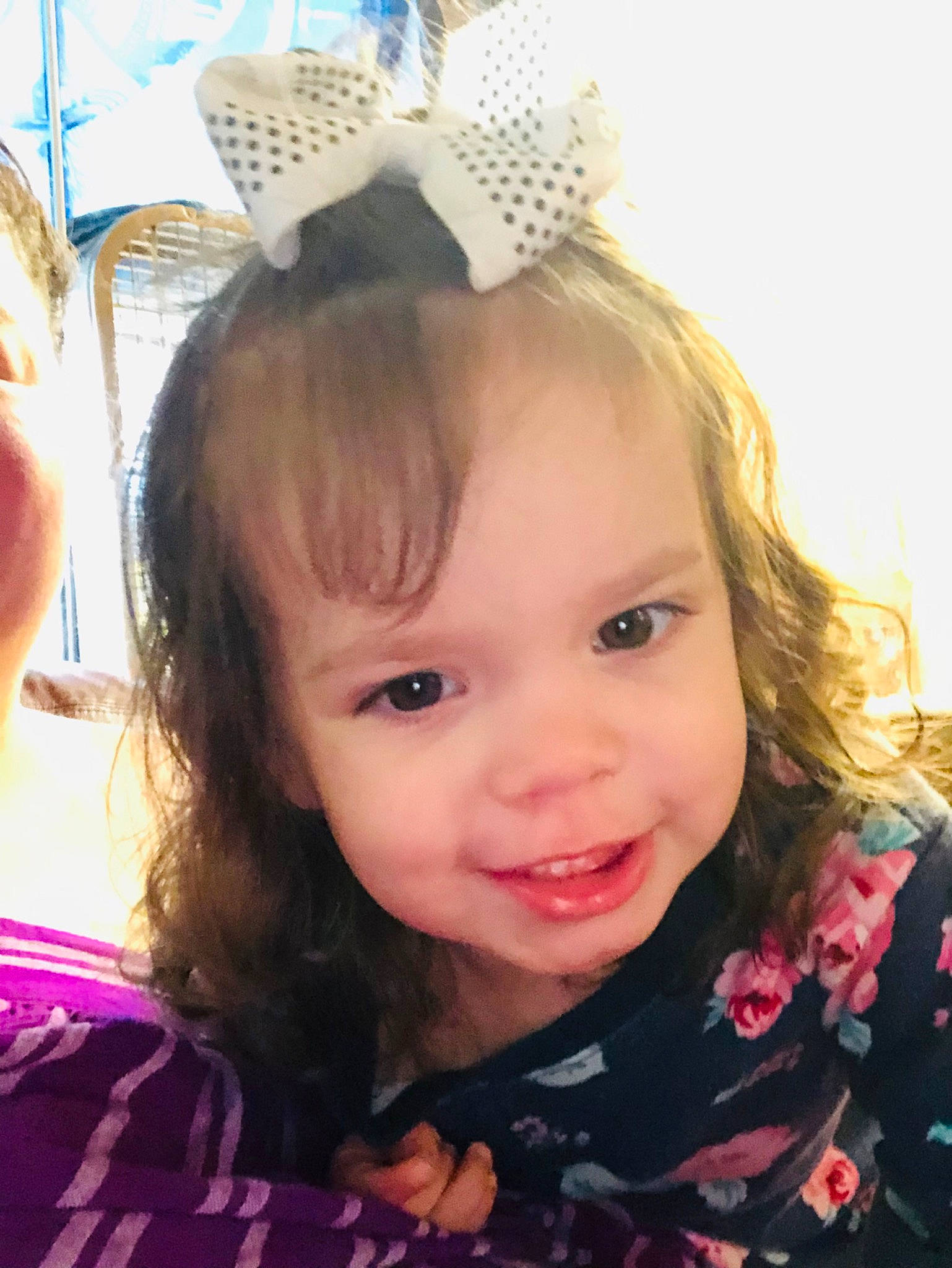 Ava joined the competition — help win amazing prizes! baby, blond, cheek, child, cool, costume_hat, ear, event, eyelash, fun, happy, headband, headpiece, iris, lip, pattern, person, pink, skin, smile