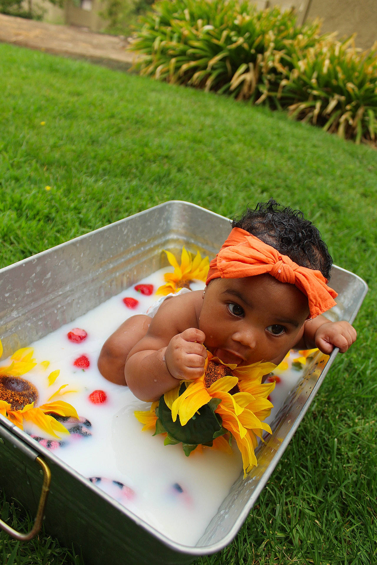 Lani joined the competition — help win amazing prizes! baby, baby_products, baby_toddler_clothing, bathing, child, eye, foot, headwear, mouth, nose, people_in_nature, person, toddler