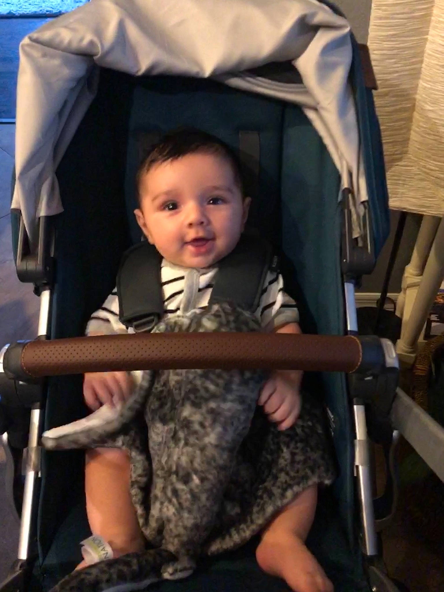 Joseph Ray joined the competition — help win amazing prizes! baby, baby_carriage, baby_products, chair, child, chin, comfort, eye, facial_expression, folding_chair, fun, hairstyle, leisure, person, room, shorts, sitting, skin, t_shirt, toddler