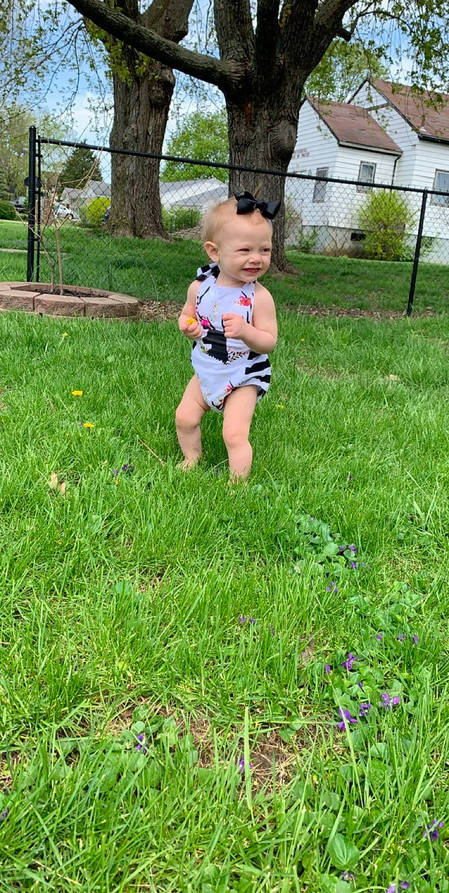 Zaryah joined the competition — help win amazing prizes! child, garden, grass, grass_family, grassland, groundcover, joy, lawn, meadow, person, plant, play, summer, toddler, tree, yard