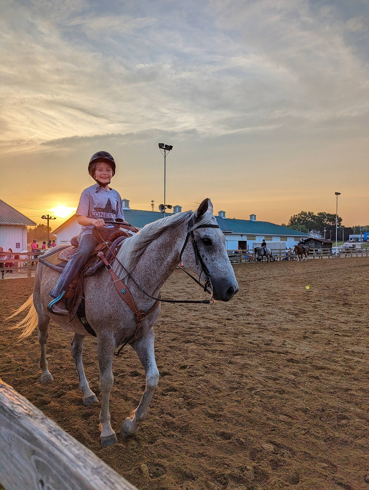 Audrey is registered to the contest to win money with this photo: bridle, cloud, equestrian_sport, equestrianism, fun, halter, hat, headwear, horse, horse_supplies, horse_tack, joy, landscape, mane, pack_animal, person, recreation, rein, saddle, sky
