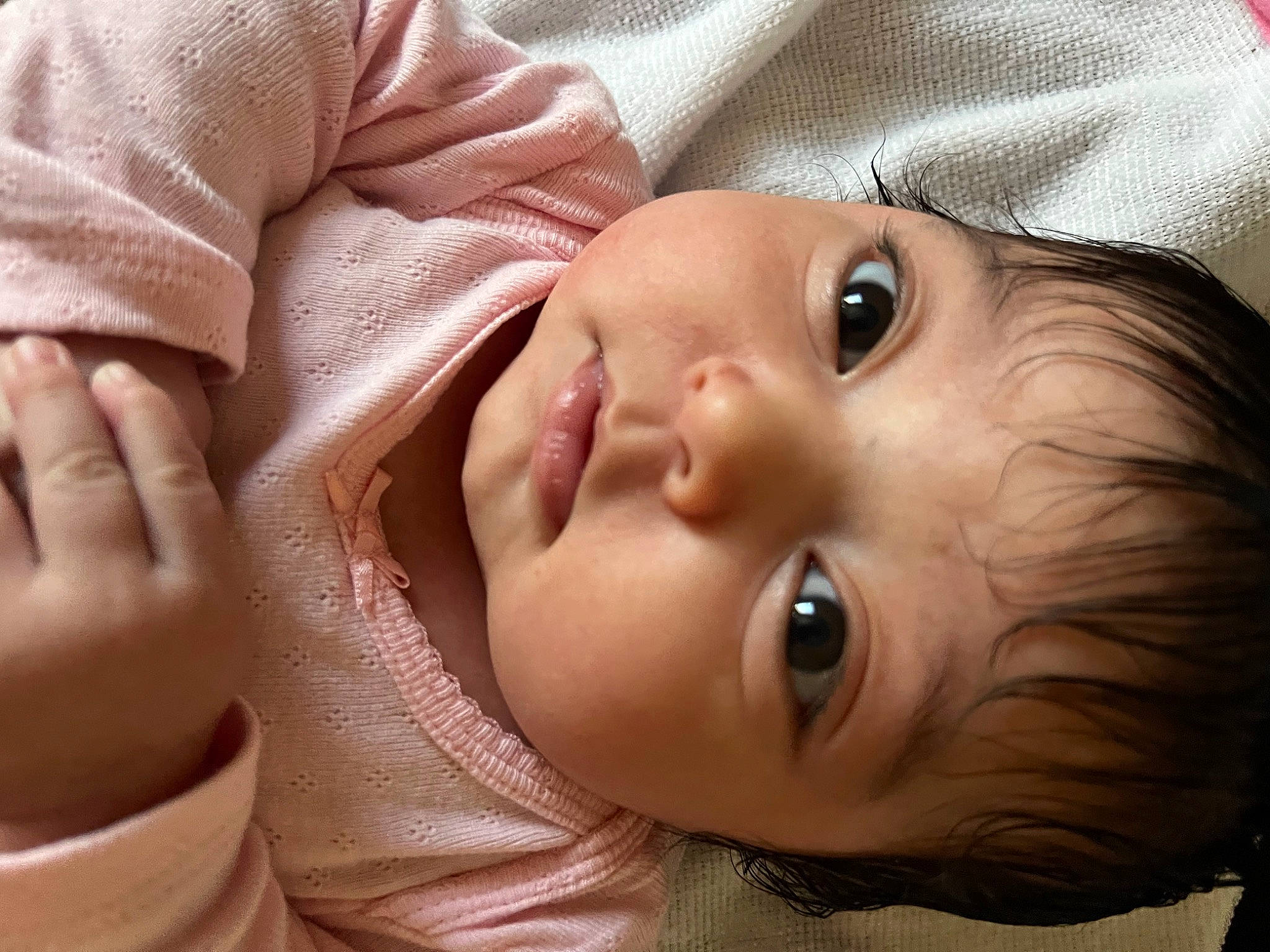 Lailani joined the competition — help win amazing prizes! baby, baby_toddler_clothing, cheek, child, chin, eye, eyebrow, eyelash, face, gesture, grass, happy, iris, lip, mammal, mouth, nose, person, skin, sleeve